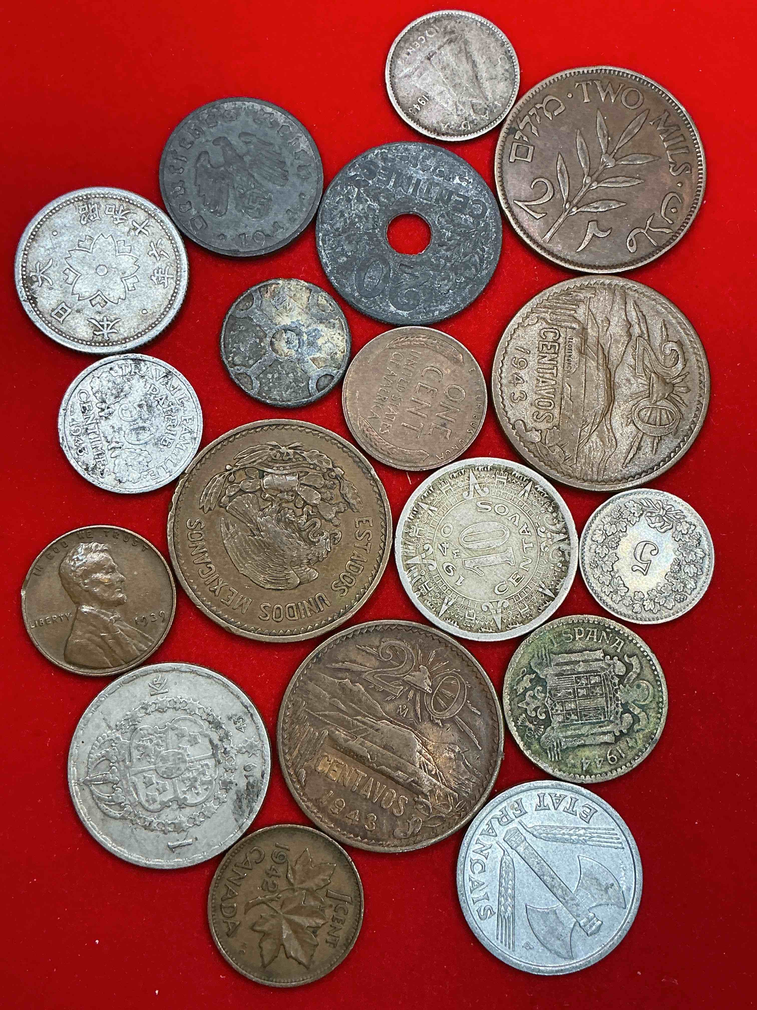 world war two era buffs rejoice! check out this collection of ww2 era (1939-1945) coins! super hard to collect & find in one place! great conversation pieces & incredible pieces of history!