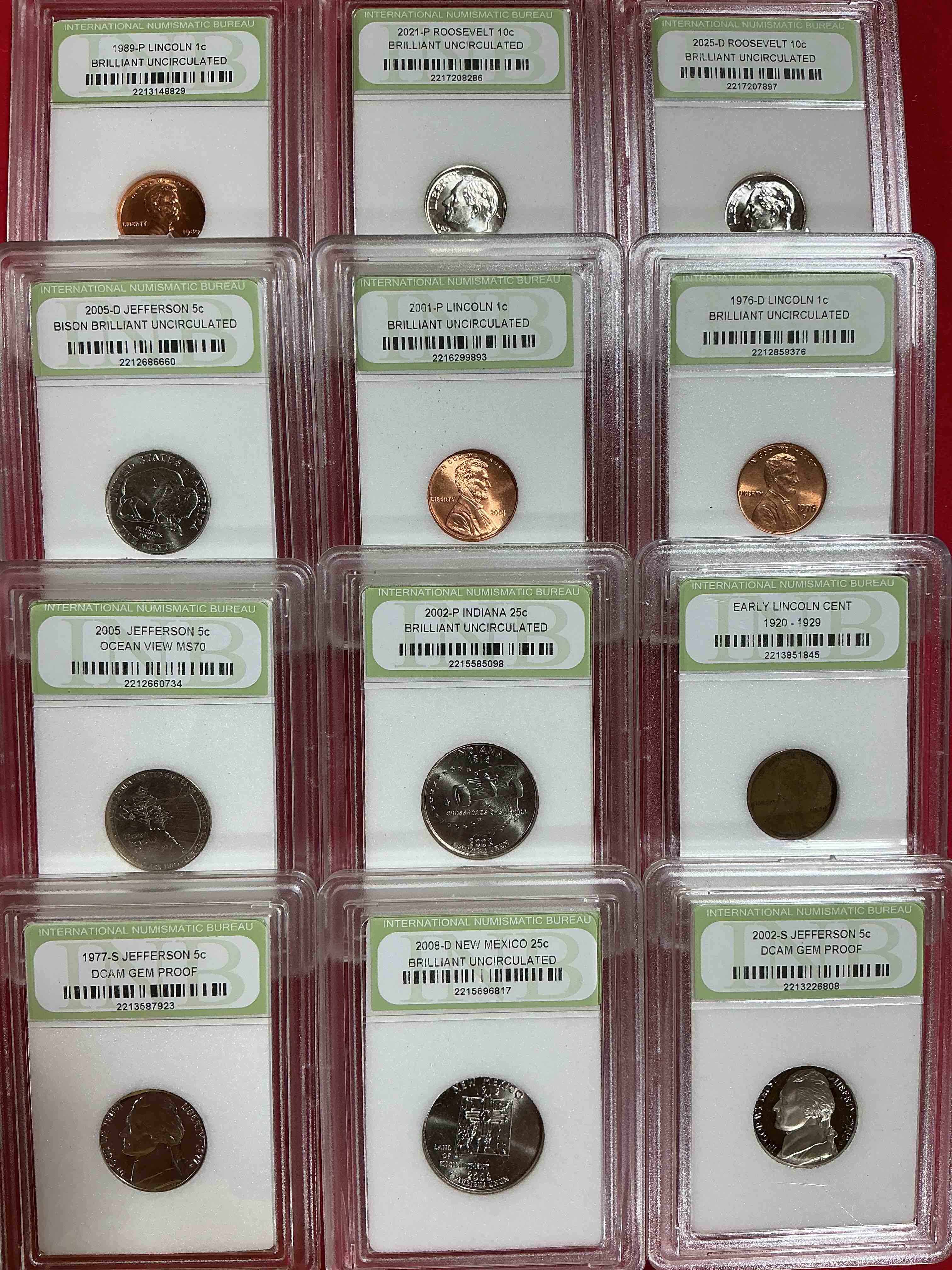 Condition photo showing New/Like New for collector's dream! 12 different rare, slabbed u.s. collector coins in certified/catalogued protective slab cases! a great way to build an incredible collection of protected, rare u.s. coins! great for the coin fan & collector!