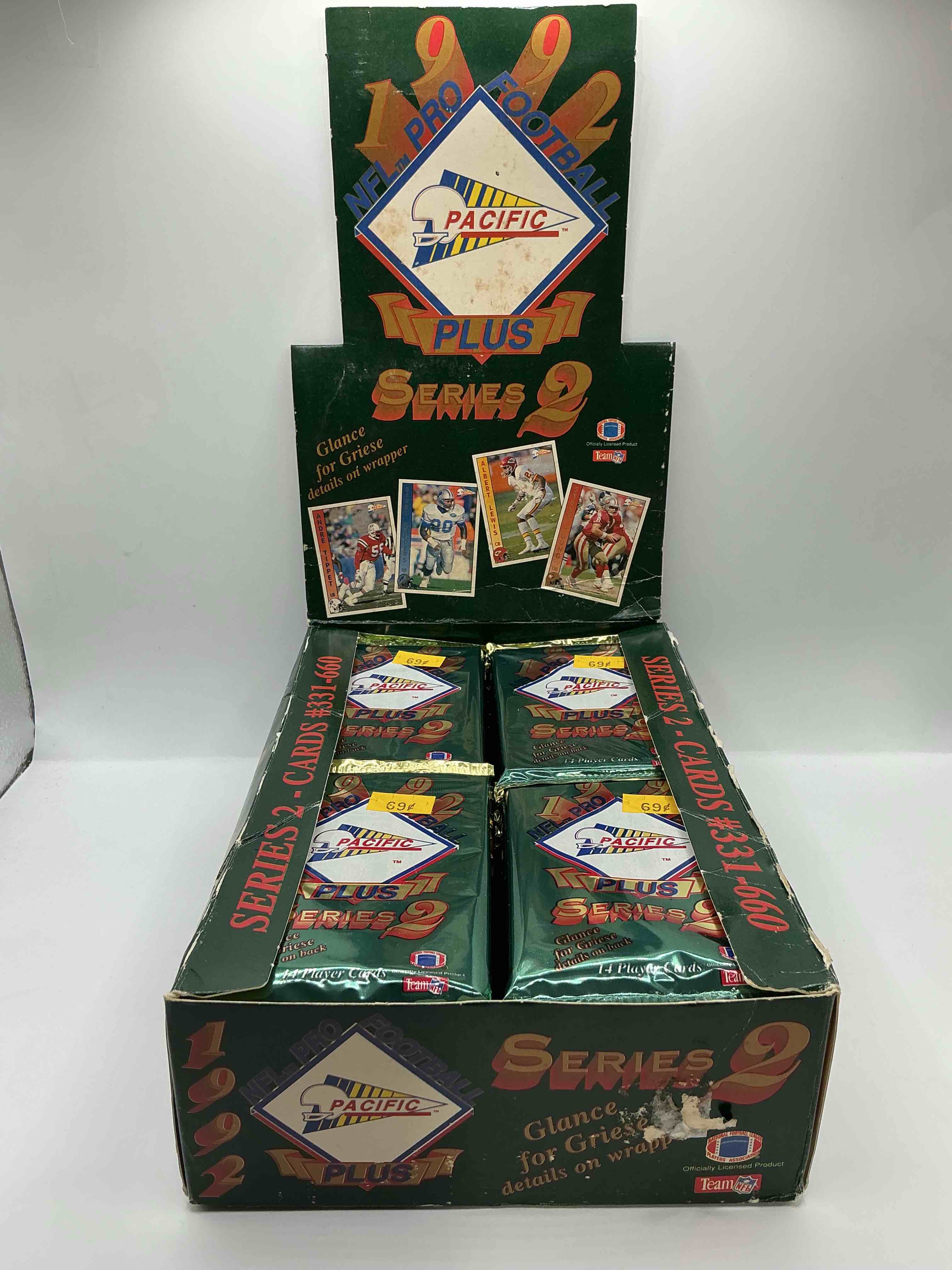 Condition photo showing New/Like New for glance for griese! bob griese signed 1000 cards that were randomly inserted in these 1992 pacific football card packs! no way… can you find one?