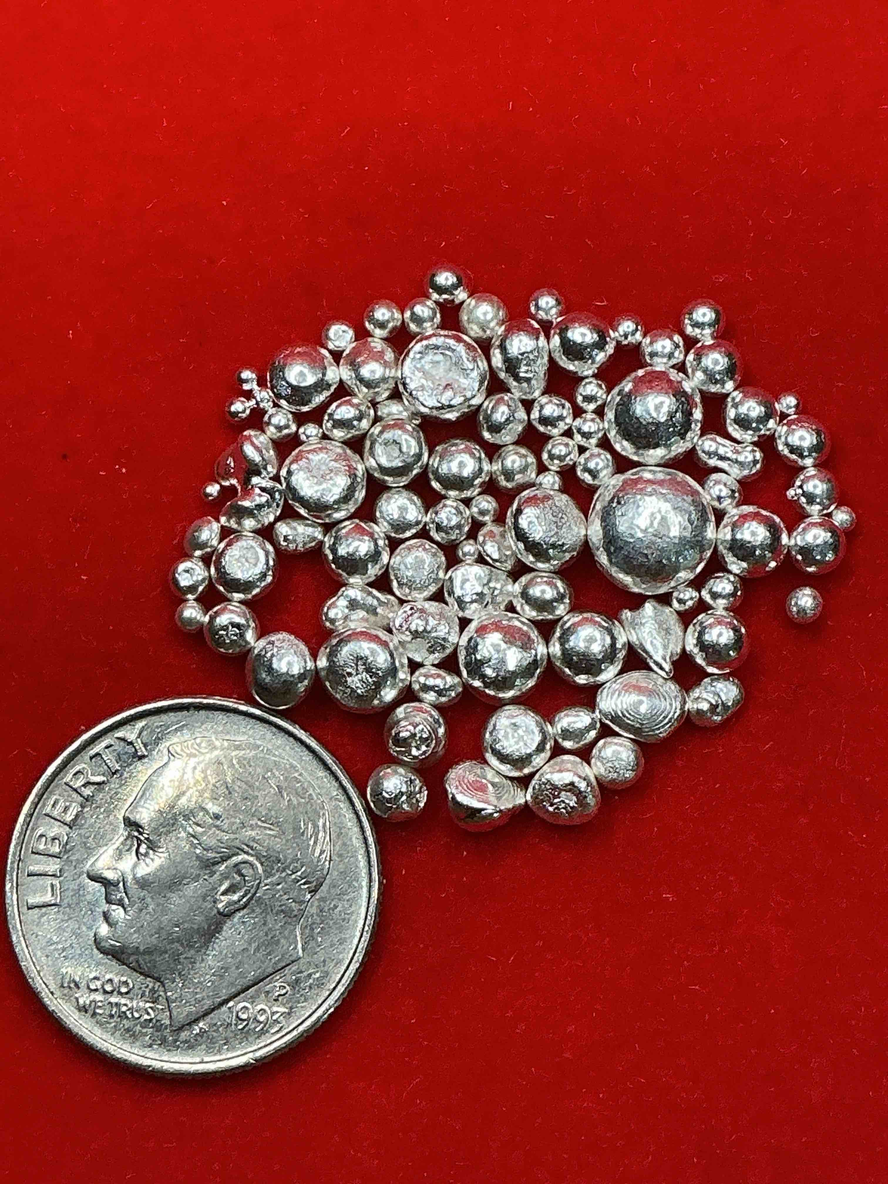 Condition photo showing Good Condition for silver nuggets! .999 us fine silver, in small nugget form! total weight of all nuggets in lot approximately 9 grams, bid is per nugget! a cool way to invest in fine us silver! includes collector capsule!
