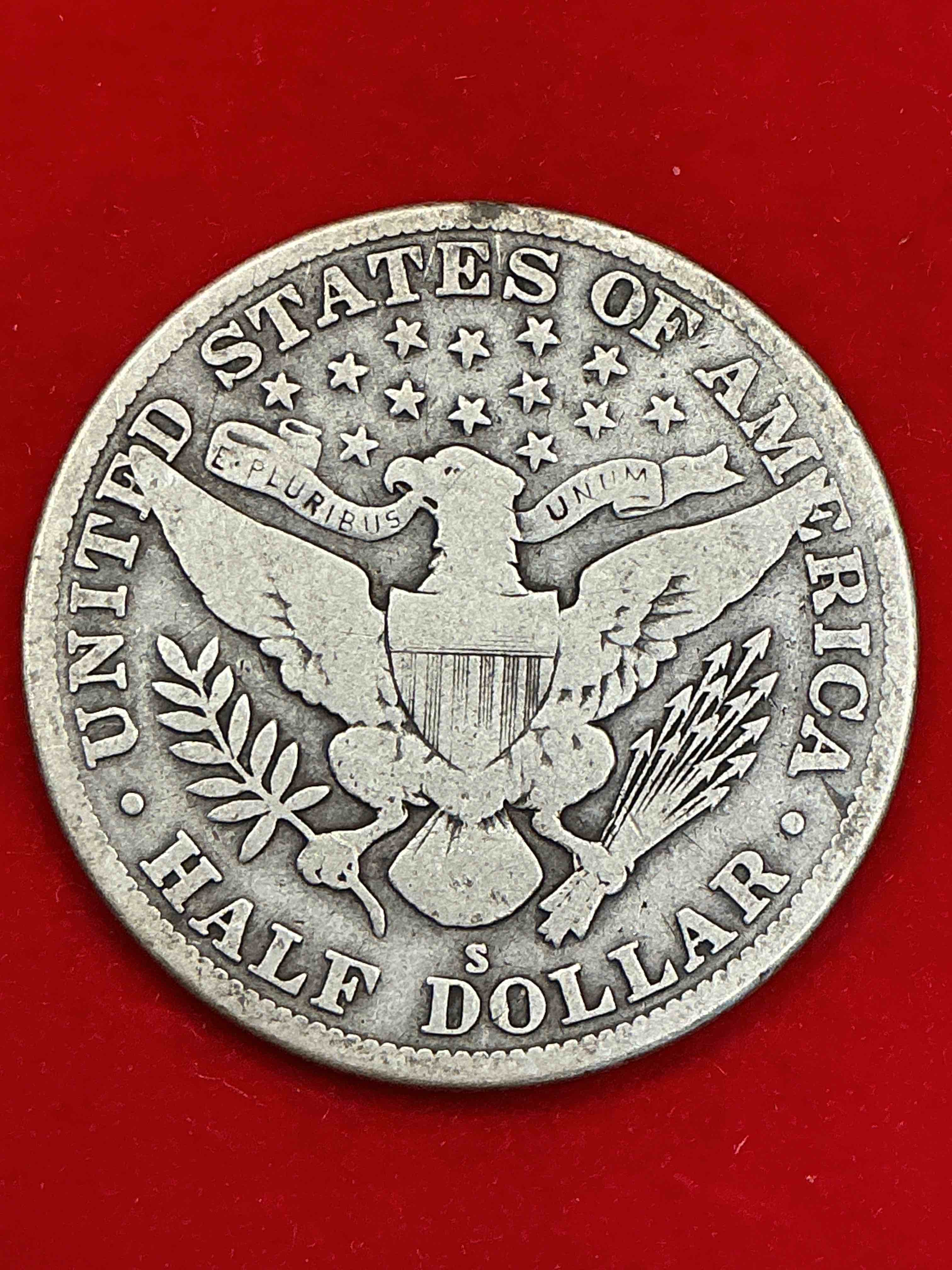 Condition photo showing Good Condition for rare us fine silver! barber half dollar, 90% silver! 1915 edition! nearly impossible to collect! rare & very coveted by collectors! own a piece of history great for coin collectors, think of the history these coins have seen! rare 90% silver barber half dollar!