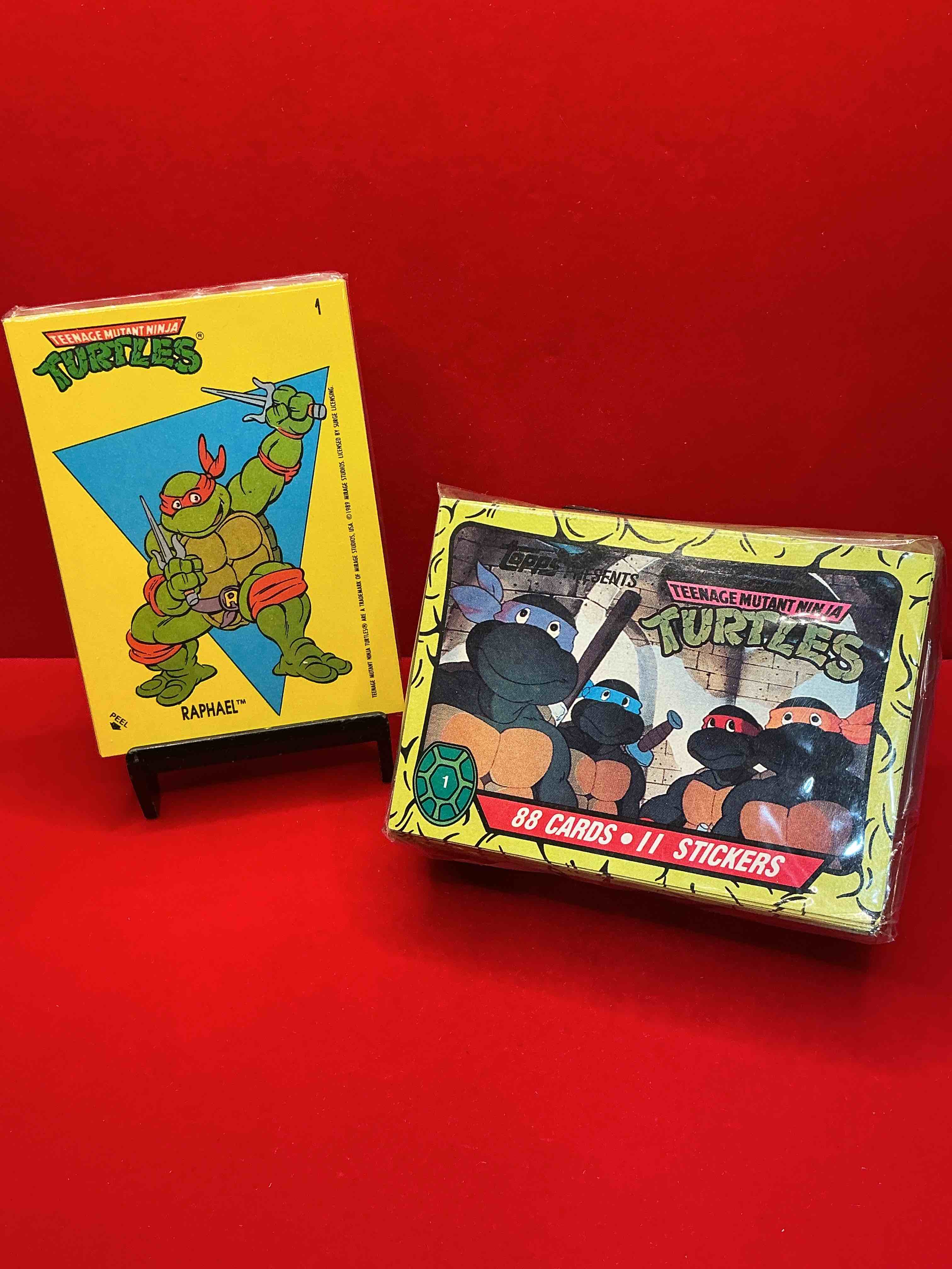 1989 ninja turtle wow!  totally complete original, authentic teenage mutant ninja turtles complete trading card & stickers!  all 88 cards & 11 stickers included, for a total qty of 99! excellent condition!  your chance to own a genuine tmnt original serious collectible! 
