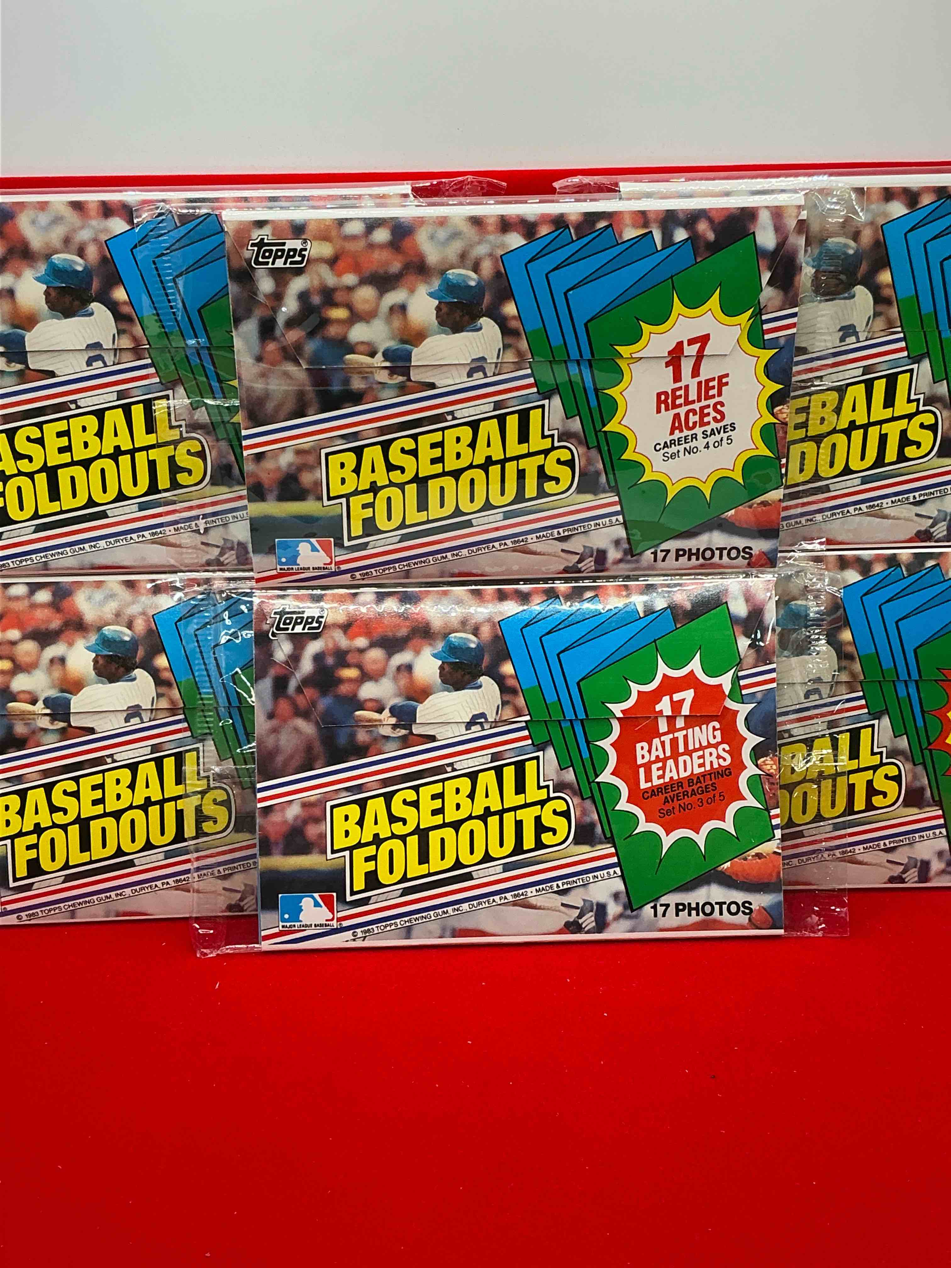 1983 Topps Baseball Fold Outs! Celebrating Stolen Bases, Pitching Leaders, Batting Leaders & More! Rare Baseball Packs! 