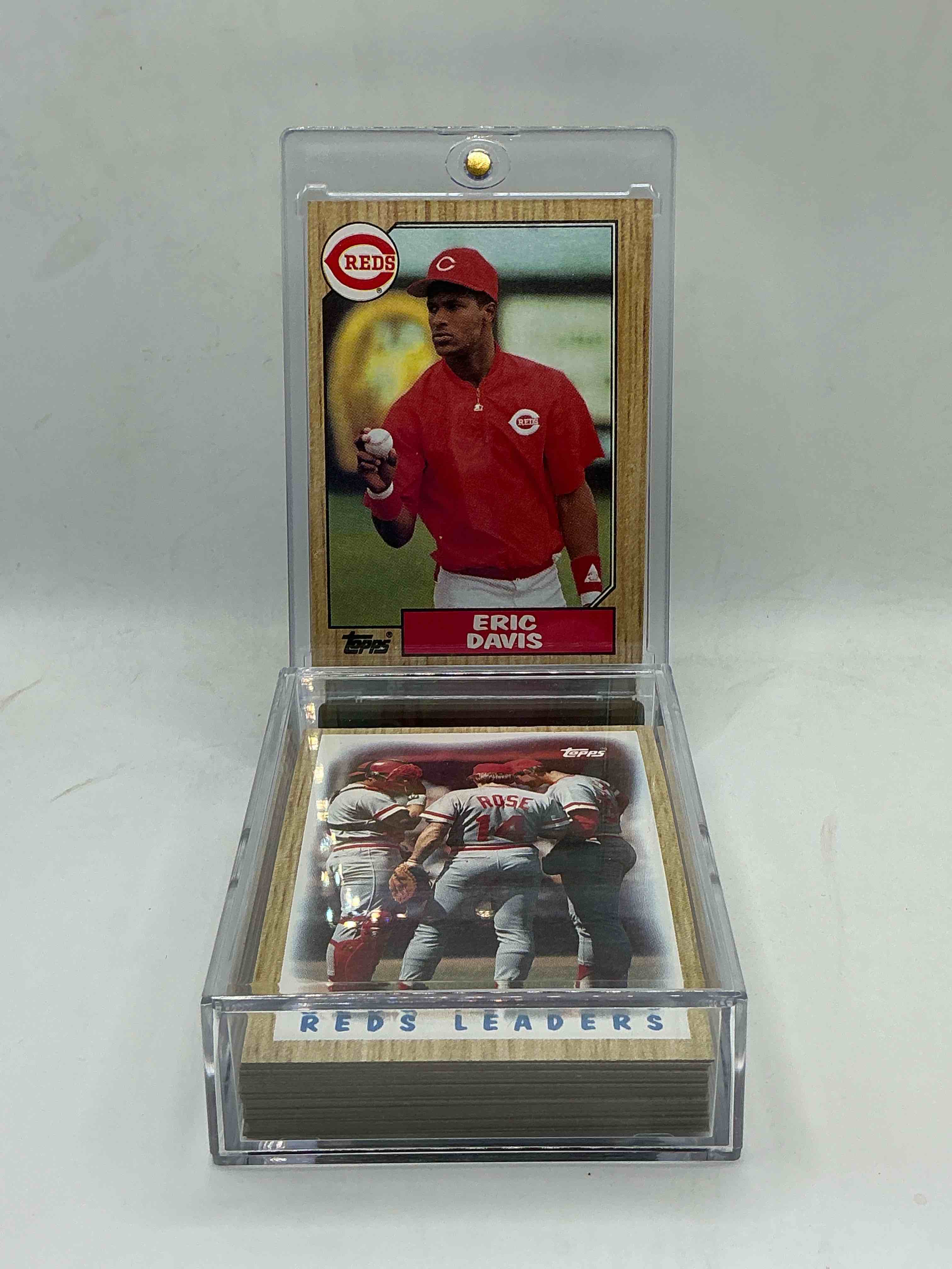 1987 reds topps baseball team set! vintage reds lot! barry larkin, eric davis, pete rose & more! 80’s baseball history… cincinnati reds! 