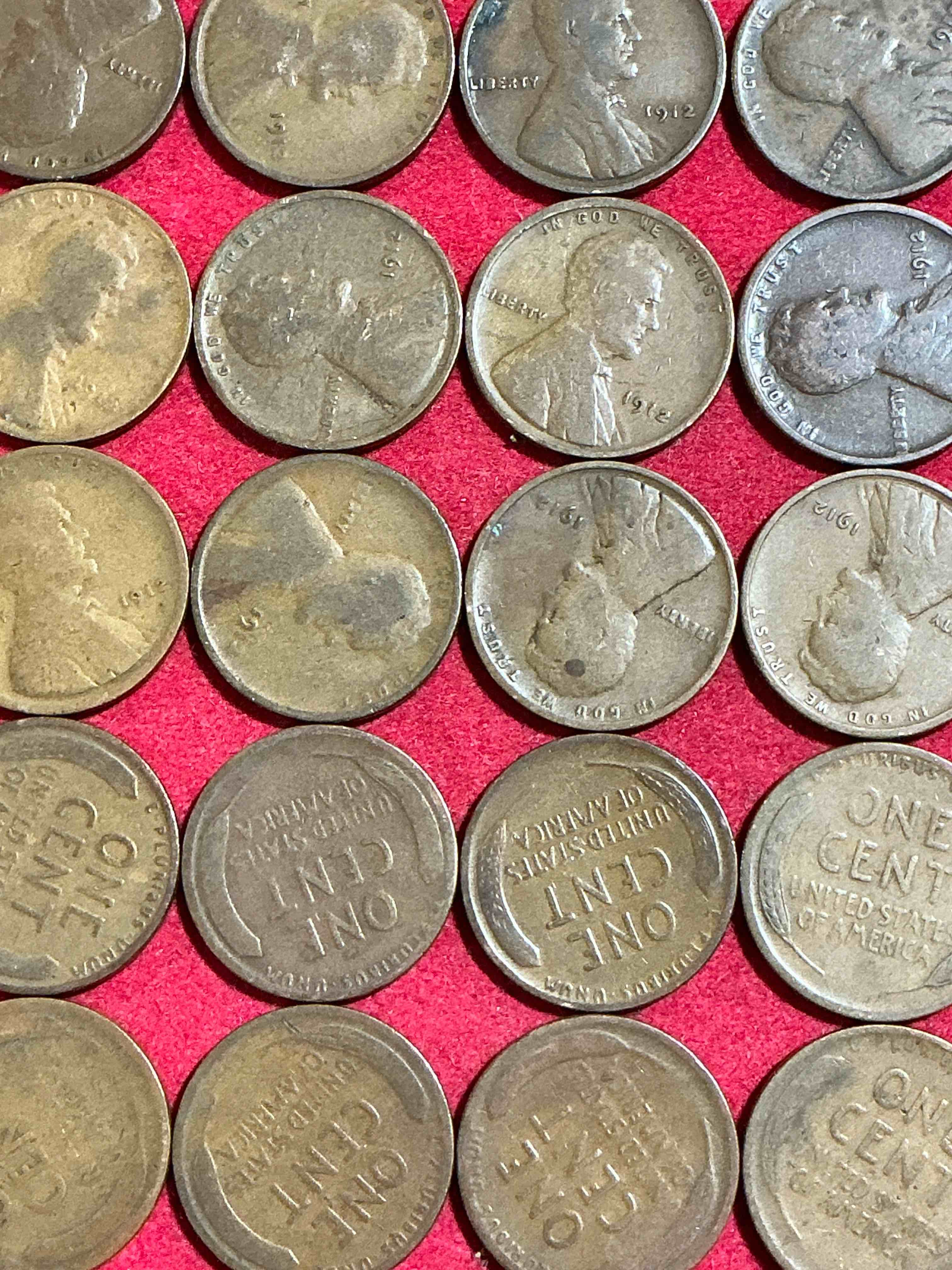 1912 titanic era antique wheat pennies, authentic! the titanic sank on april 12, 1912, just think of the history these coins have seen! great condition! own these serious collector items from the era of titanic!