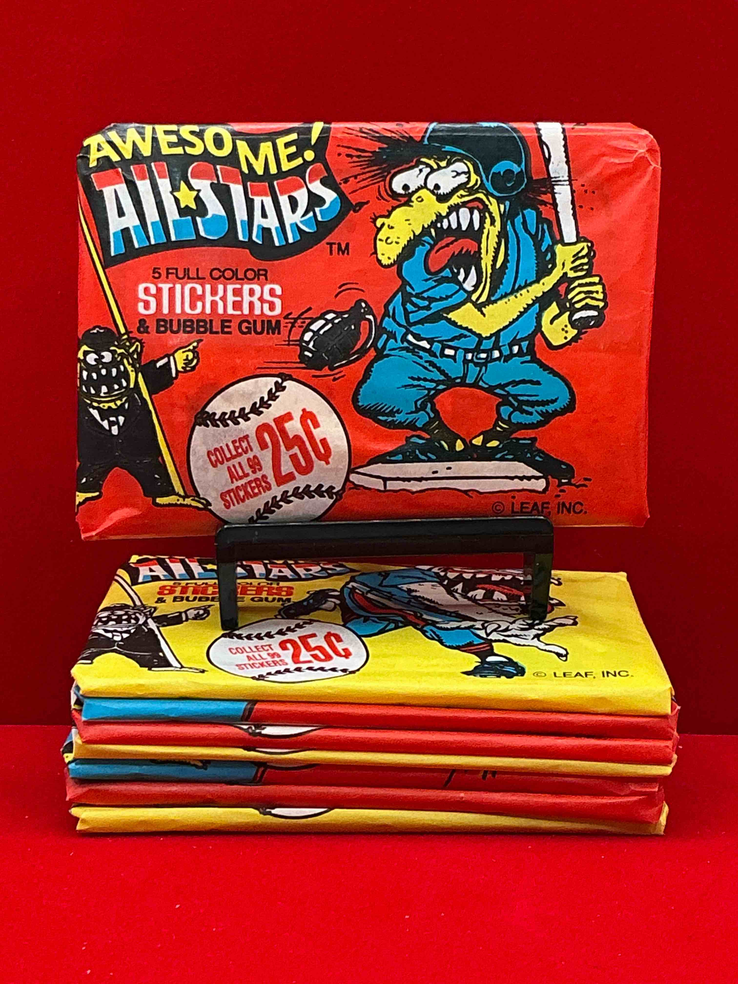 a gross amount of fun! awesome all stars rare baseball packs from 1988! wow! ultra rare & cool collectible!