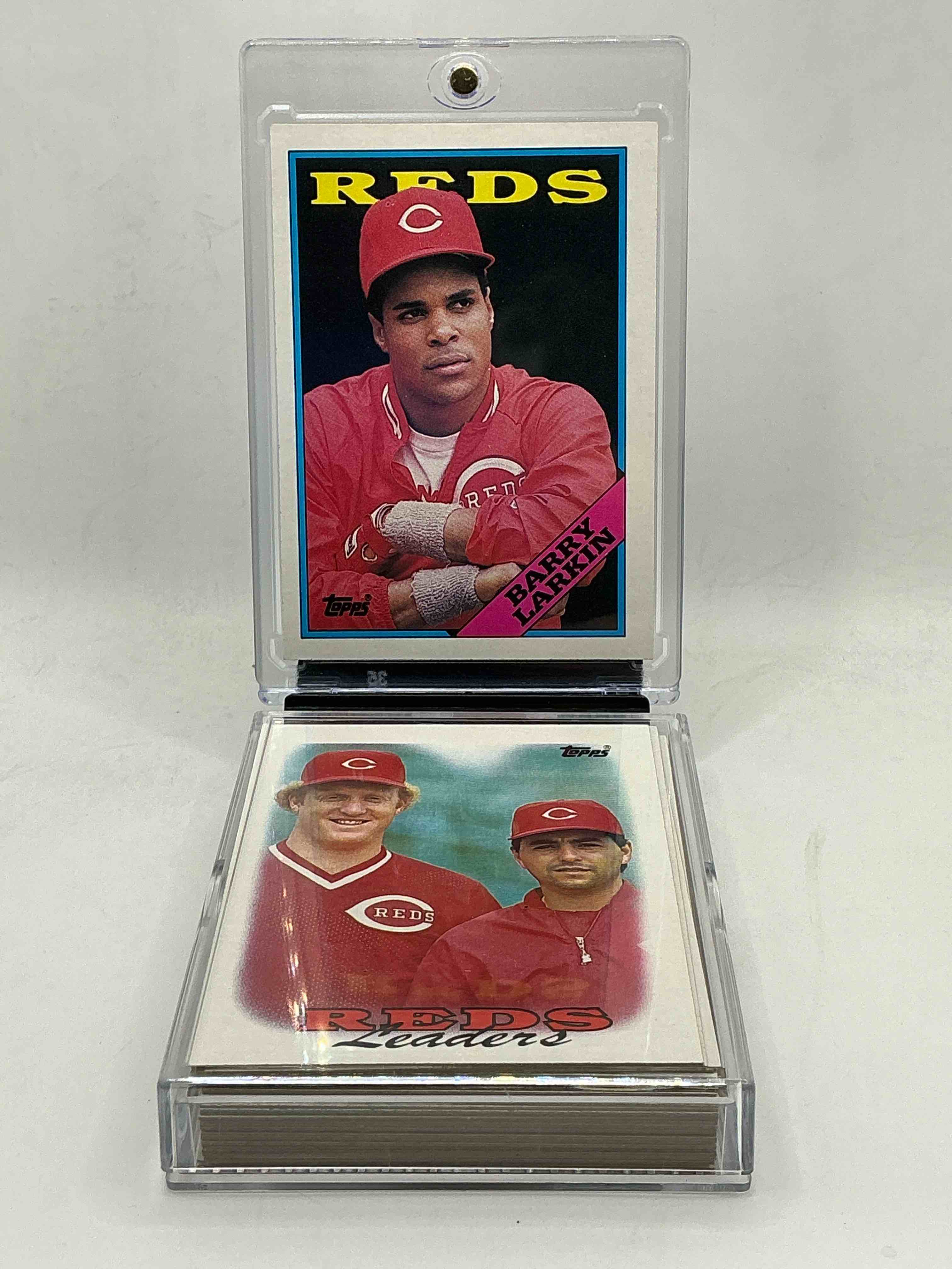 1988 reds topps baseball team set! vintage reds lot! barry larkin, dave concepcion & more! 80’s baseball history… cincinnati reds! 