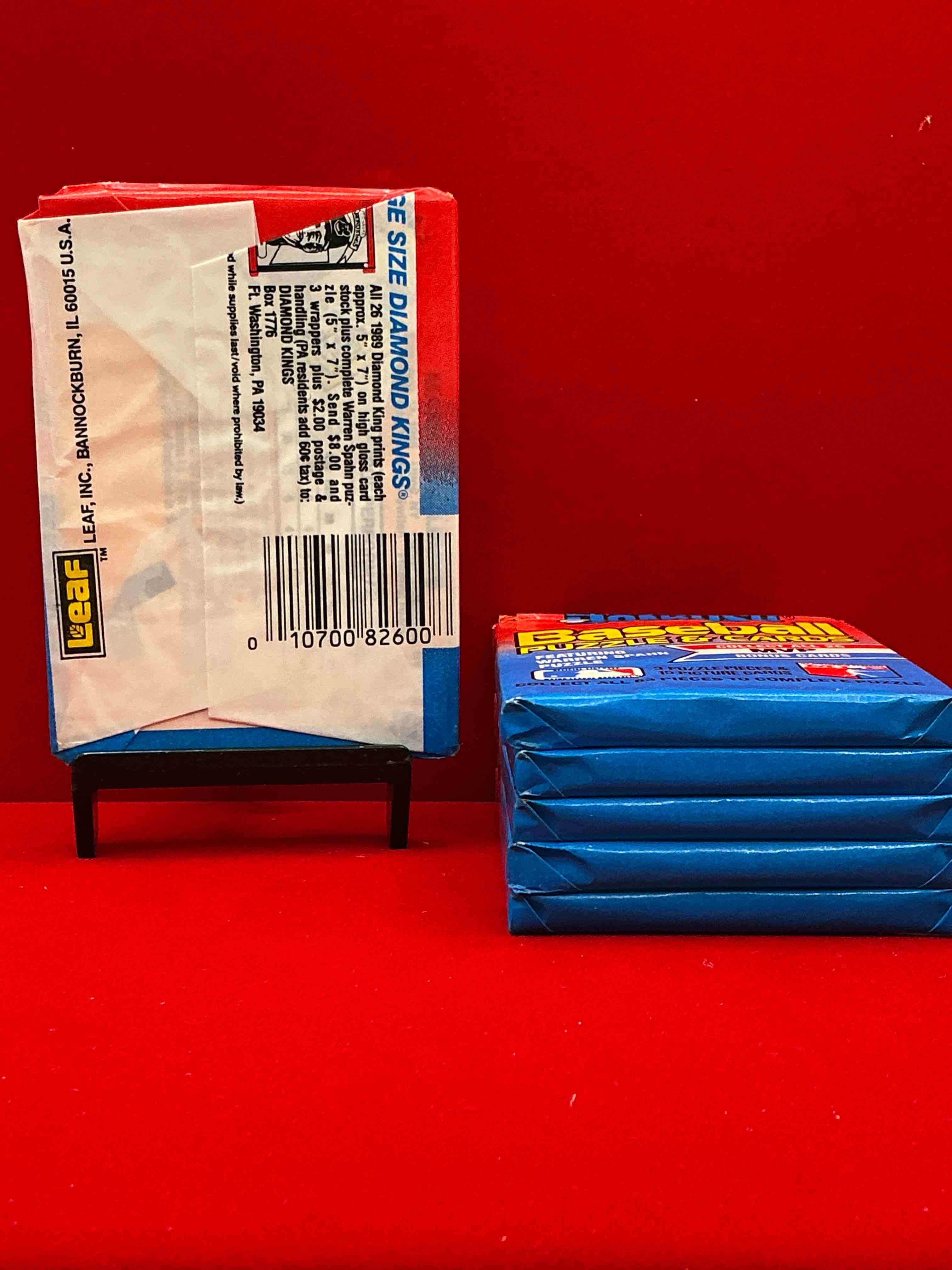Condition photo showing New/Like New for ken griffey jr & randy johnson rookies!? 1989 donruss baseball unopened sports card wax packs! direct from original retail case! search for valuable ken griffey jr. & randy johnson rookie cards as well as valuable bo jackson