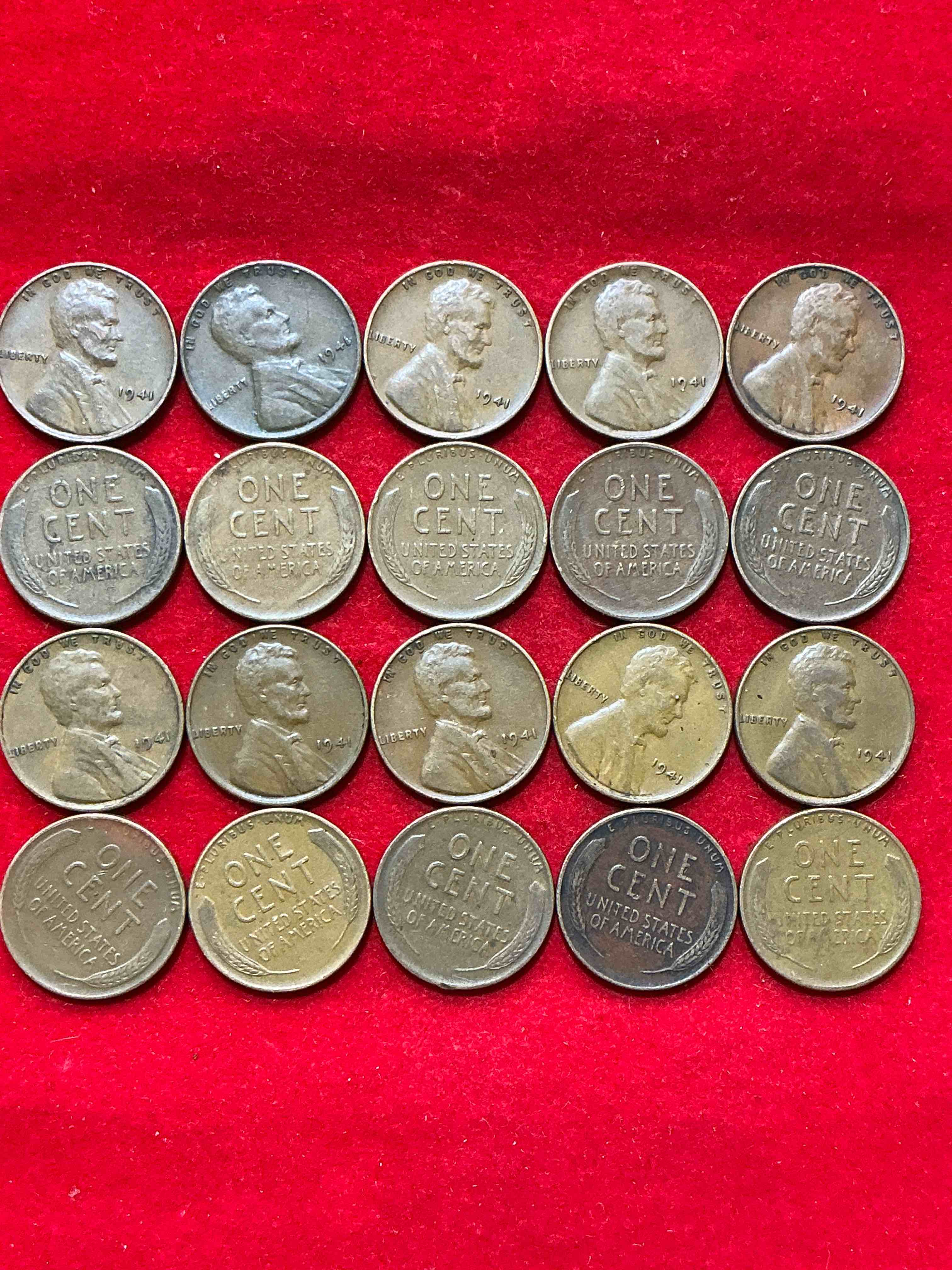 Condition photo showing Good Condition for 1941 pearl harbor ww2 era pennies! dec 7, 1941, a day that will live in infamy when the japanese bombed pearl harbor bringing america into world war 2! up for auction are 1941 pennies in great condition, awesome pieces of wwii history!