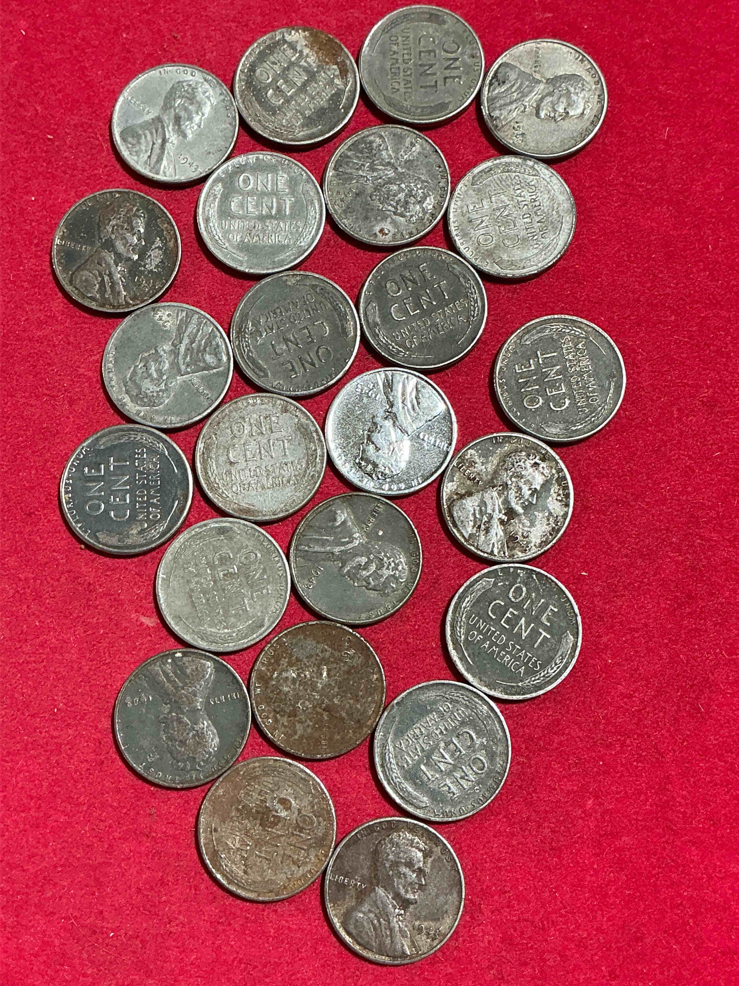 Condition photo showing Good Condition for 1943 world war il history! did you know that in 1943 copper was so valuable for making ammunition that the u.s. treasury made pennies out of steel?! 1943 steel pennies have become valuable, rare collector items! up for auction are rare wwii steel pennies appearing circulated. own pieces of world war ii history that are an awesome investment!