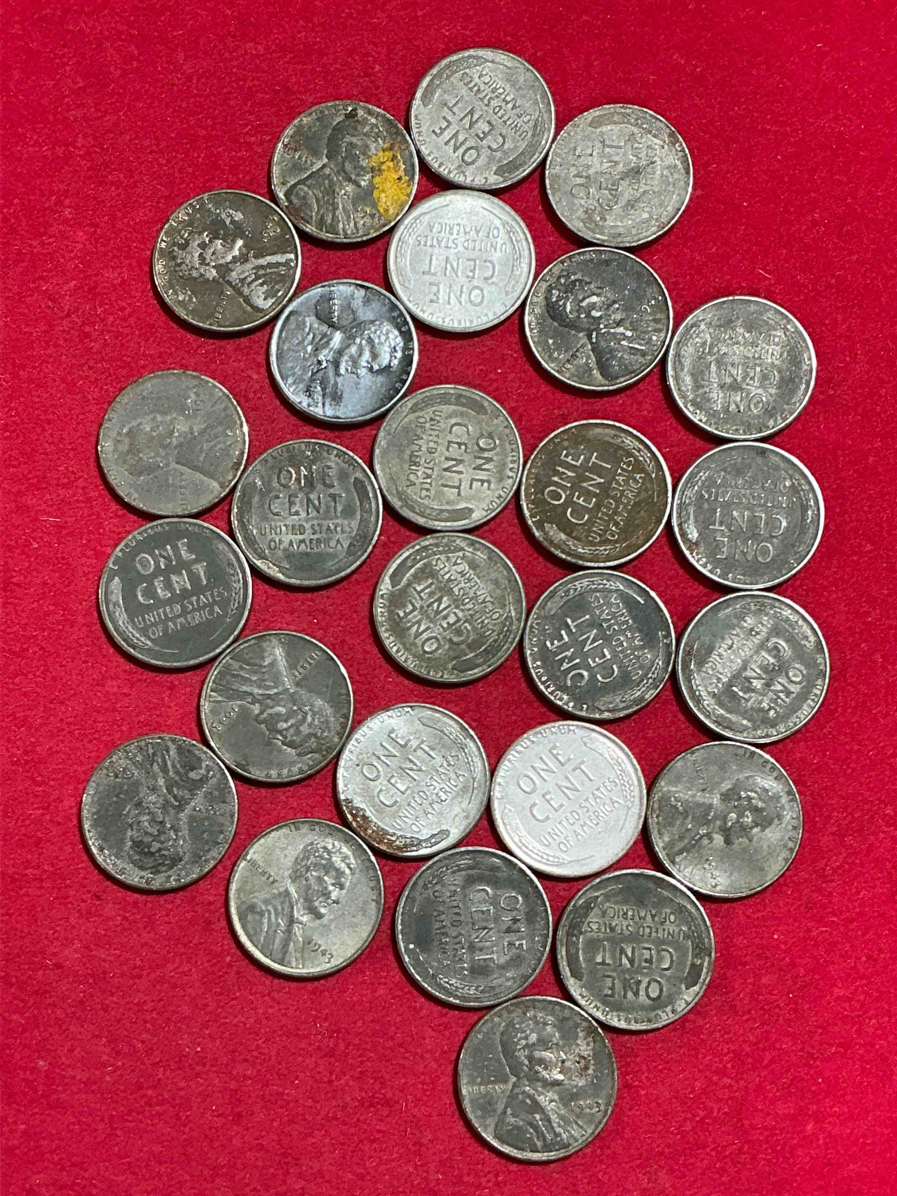 Condition photo showing Good Condition for 1943 world war il history! did you know that in 1943 copper was so valuable for making ammunition that the u.s. treasury made pennies out of steel?! 1943 steel pennies have become valuable, rare collector items! up for auction are rare wwii steel pennies appearing circulated. own pieces of world war ii history that are an awesome investment!
