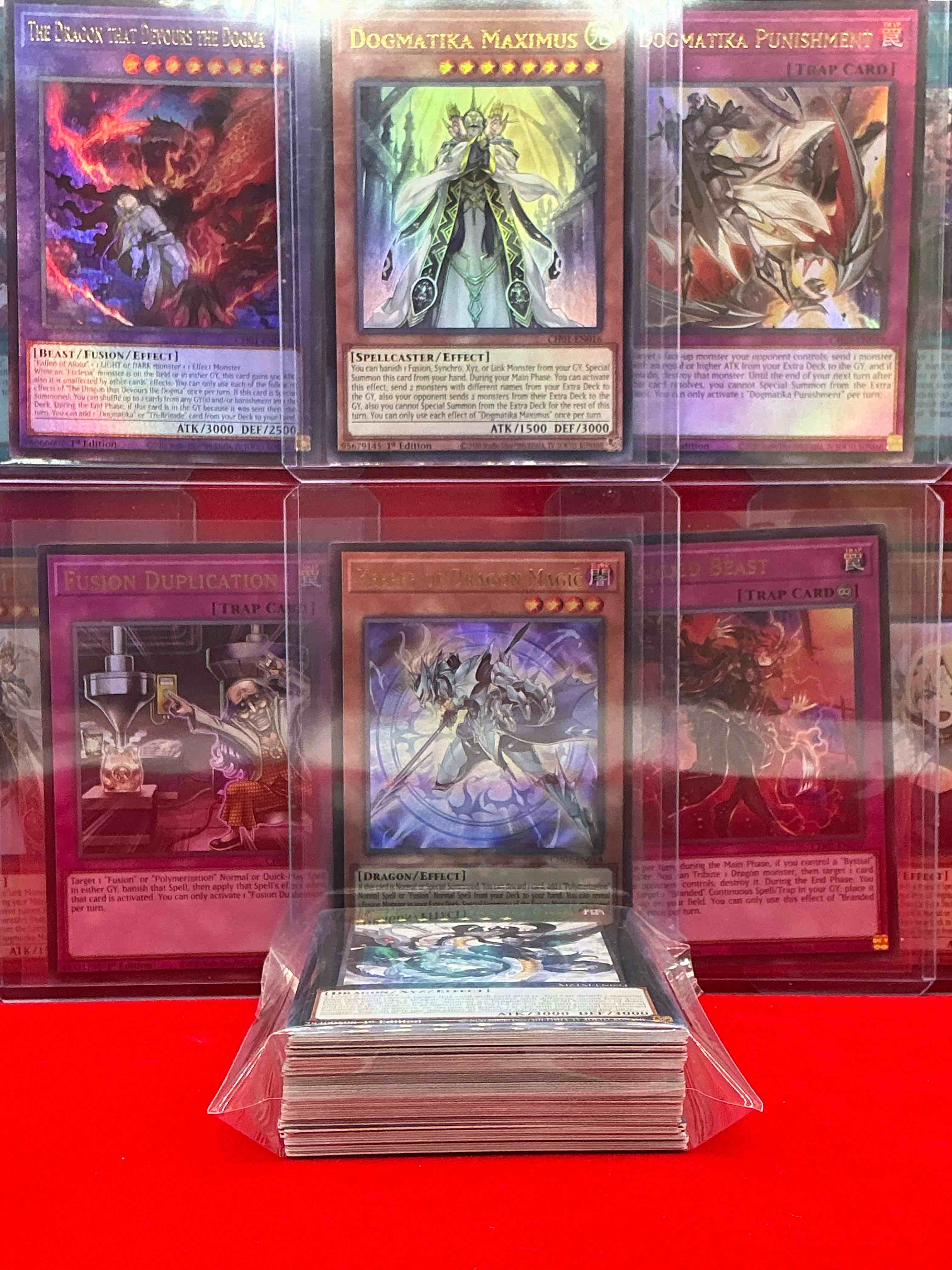 Condition photo showing New/Like New for yu-gi-oh!! this 50 card lot includes 10 holographic cards along with 40 others! an excellent way to start or build to your collection! join the yu-gi-oh craze!