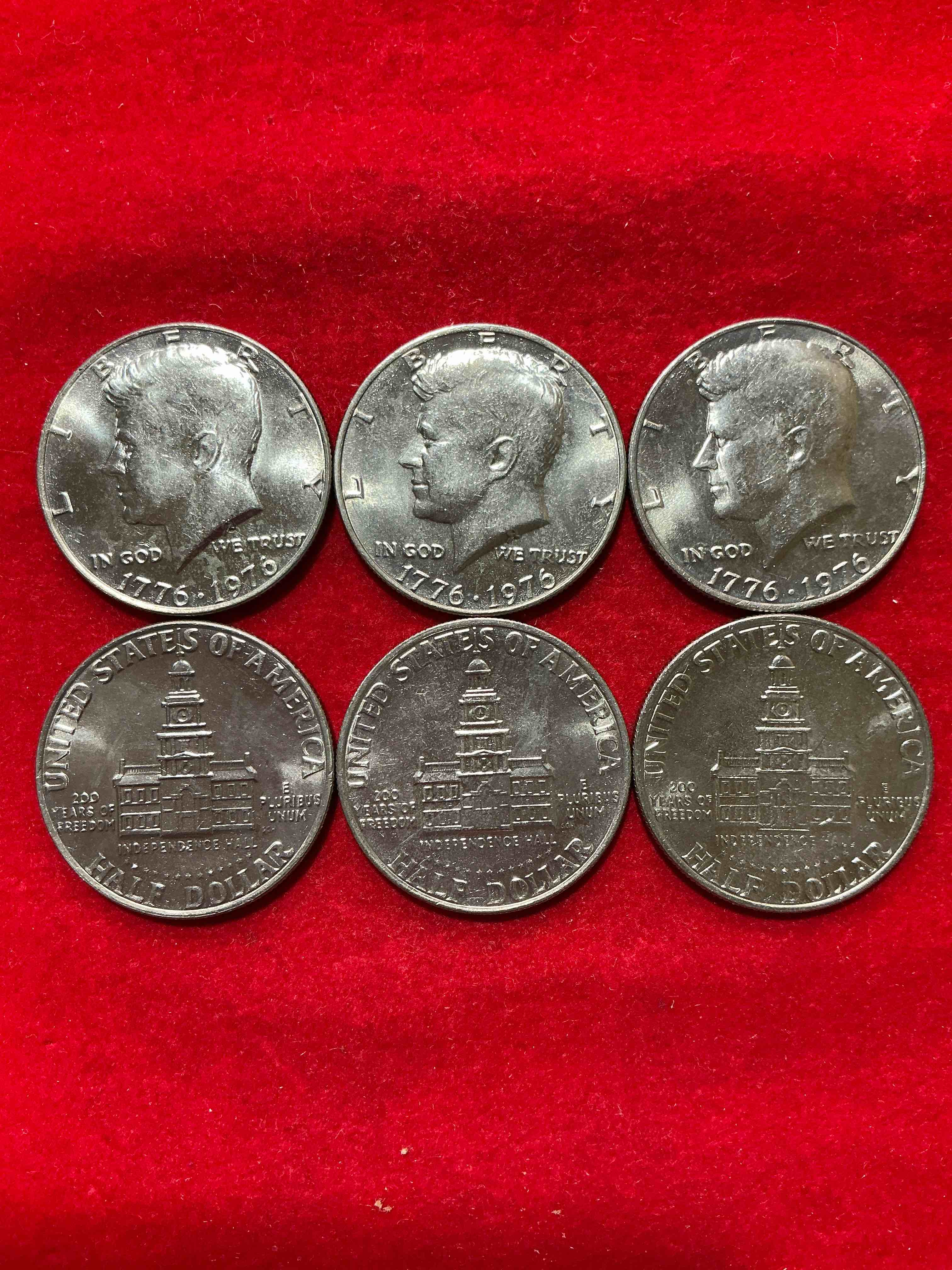 mint condition uncirculated kennedy half dollars! rare! uncirculated! ultra cool bicentennial edition uncirculated half dollars, celebrating america’s 200th anniversary… 250 coming up!