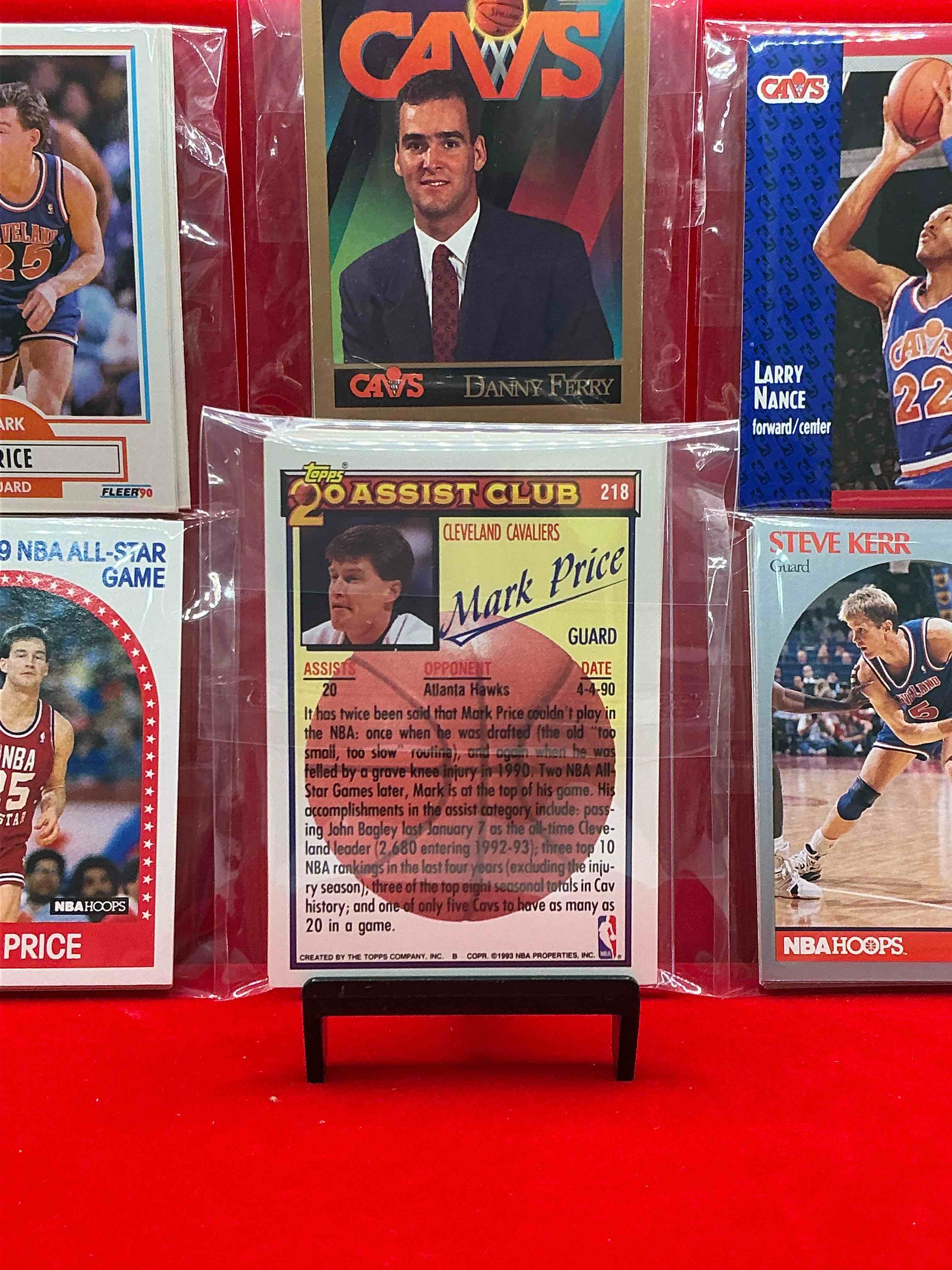 Condition photo showing New/Like New for cleveland cavaliers team cards! 1989, 1990, 1991, 1993 & more! steve kerr, mark price, brad daughtery, larry nance, danny ferry & more! insane! cavs packs!