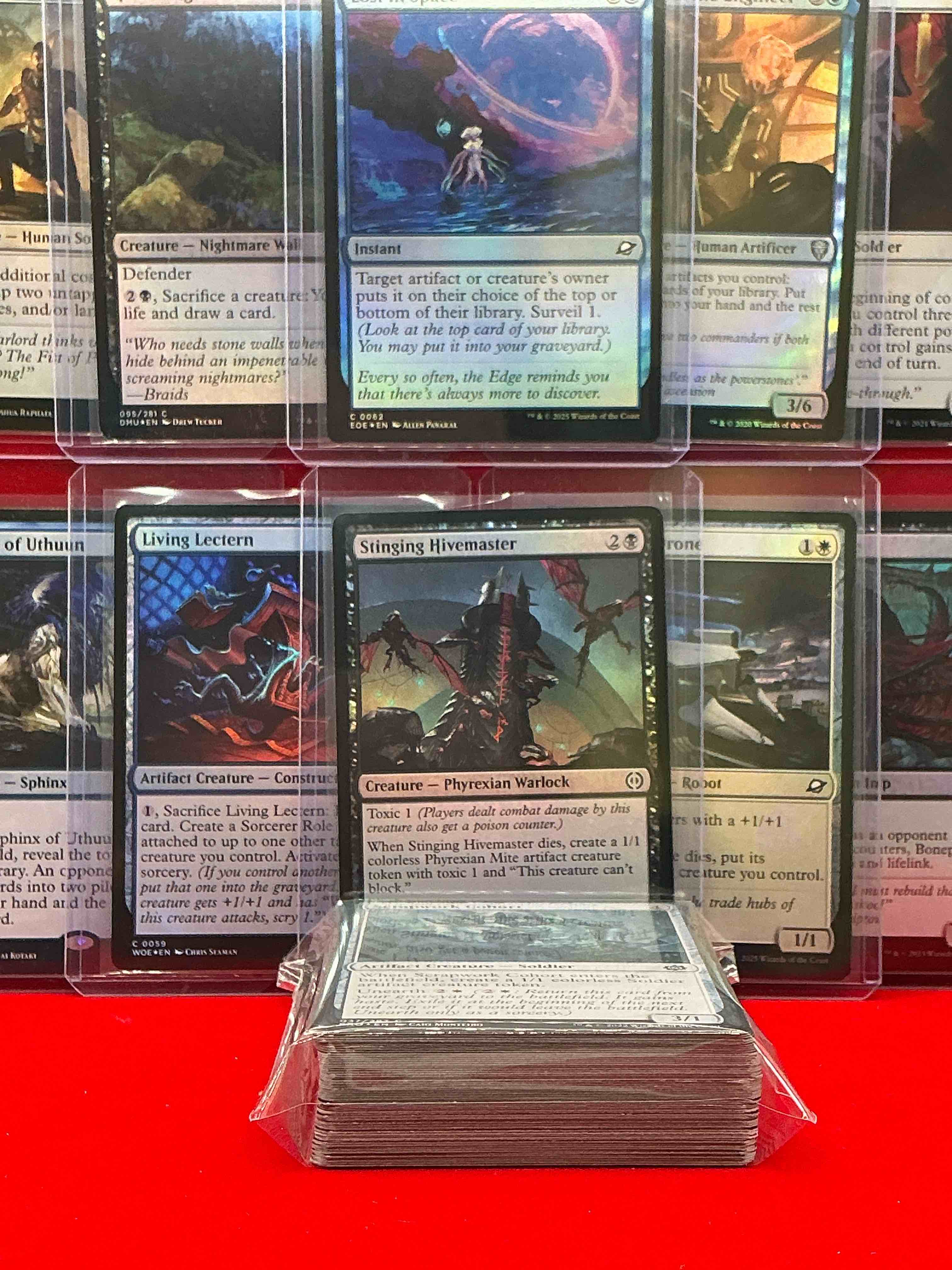 Condition photo showing New/Like New for magic the gathering 50 card lot! lot includes 10 rare or holo foil cards! all cards in excellent shape condition! a great way to join the mtg craze!