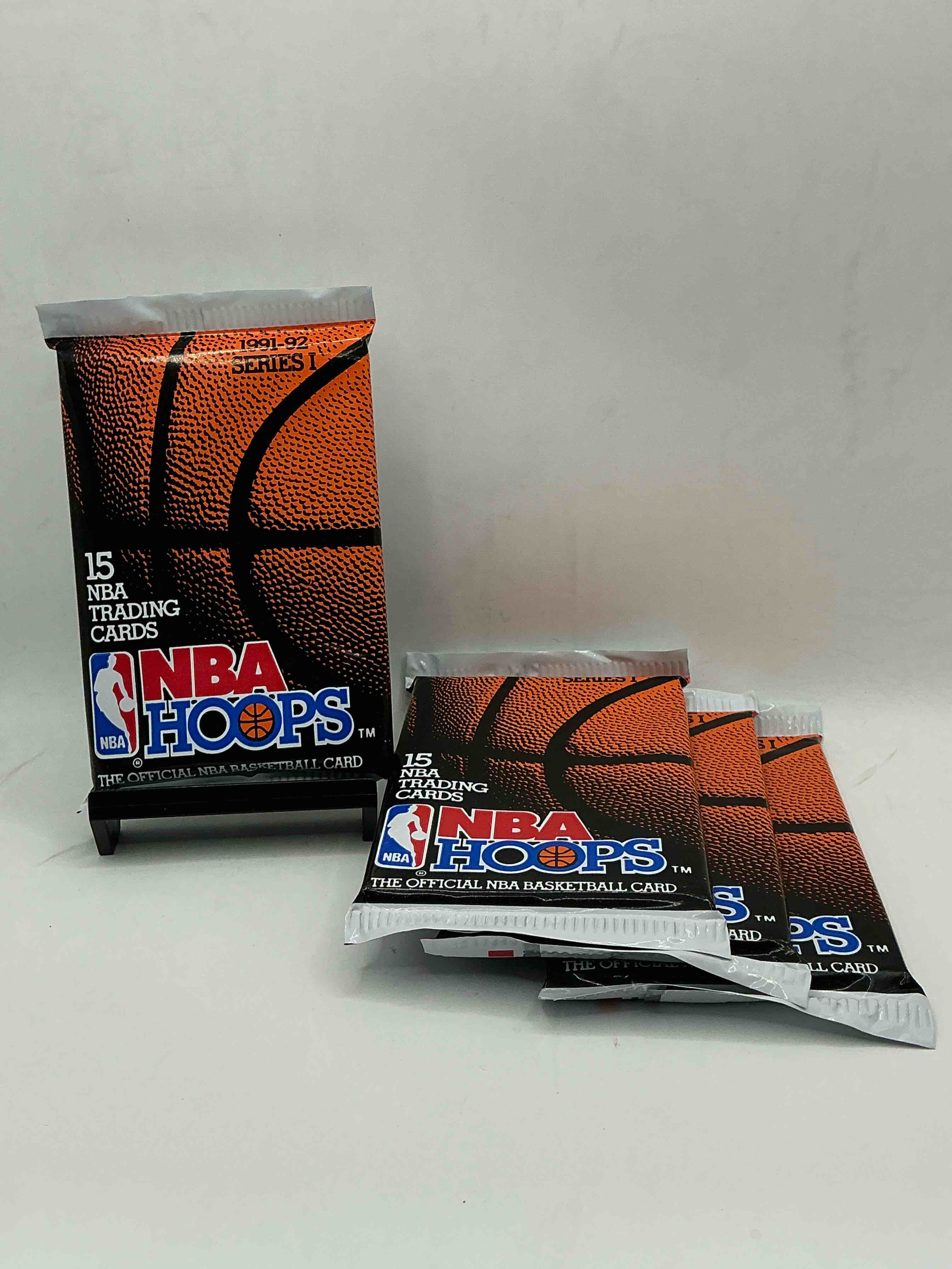 1991-92 nba hoops series i unopened packs direct from original box! these packs have some awesome cards, search for incredible jordan cards! also, the randomly packed team usa cards in random packs!