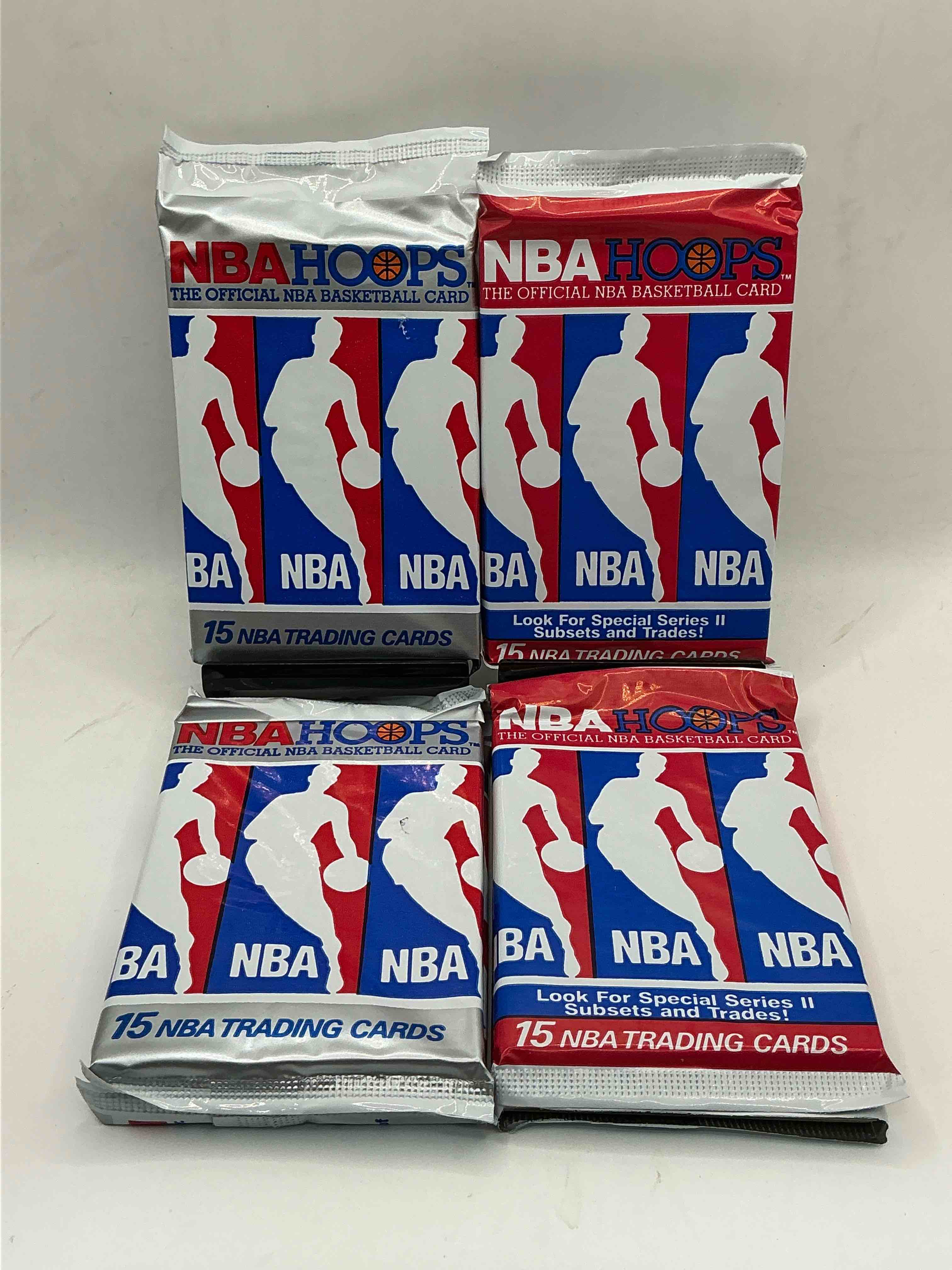 michael jordan!? 1990/91 nba hoops unopened sealed trading collectible sports card packs series i & ii, direct from original sealed retail case! search for early michael jordan #65 (psa 10 value $550), jordan all star card, & too many other nice cards to list!