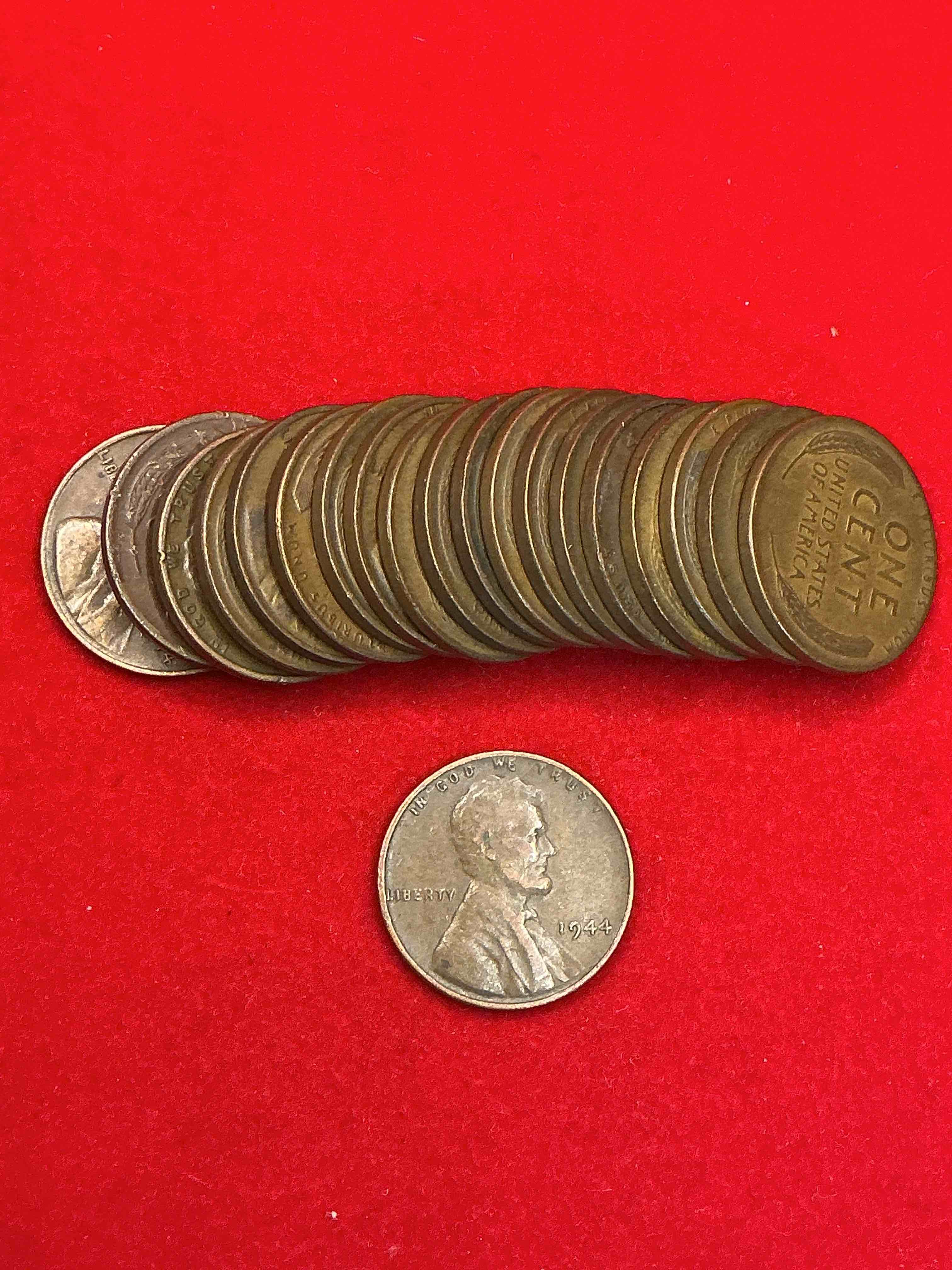 1944 calling world war 2 buffs! 1944 d-day era wheat pennies! d-day was june 6th, 1944 & was one of the most significant battles of wwii! own pieces of this era with these genuine 1944 wheat pennies in nice condition!