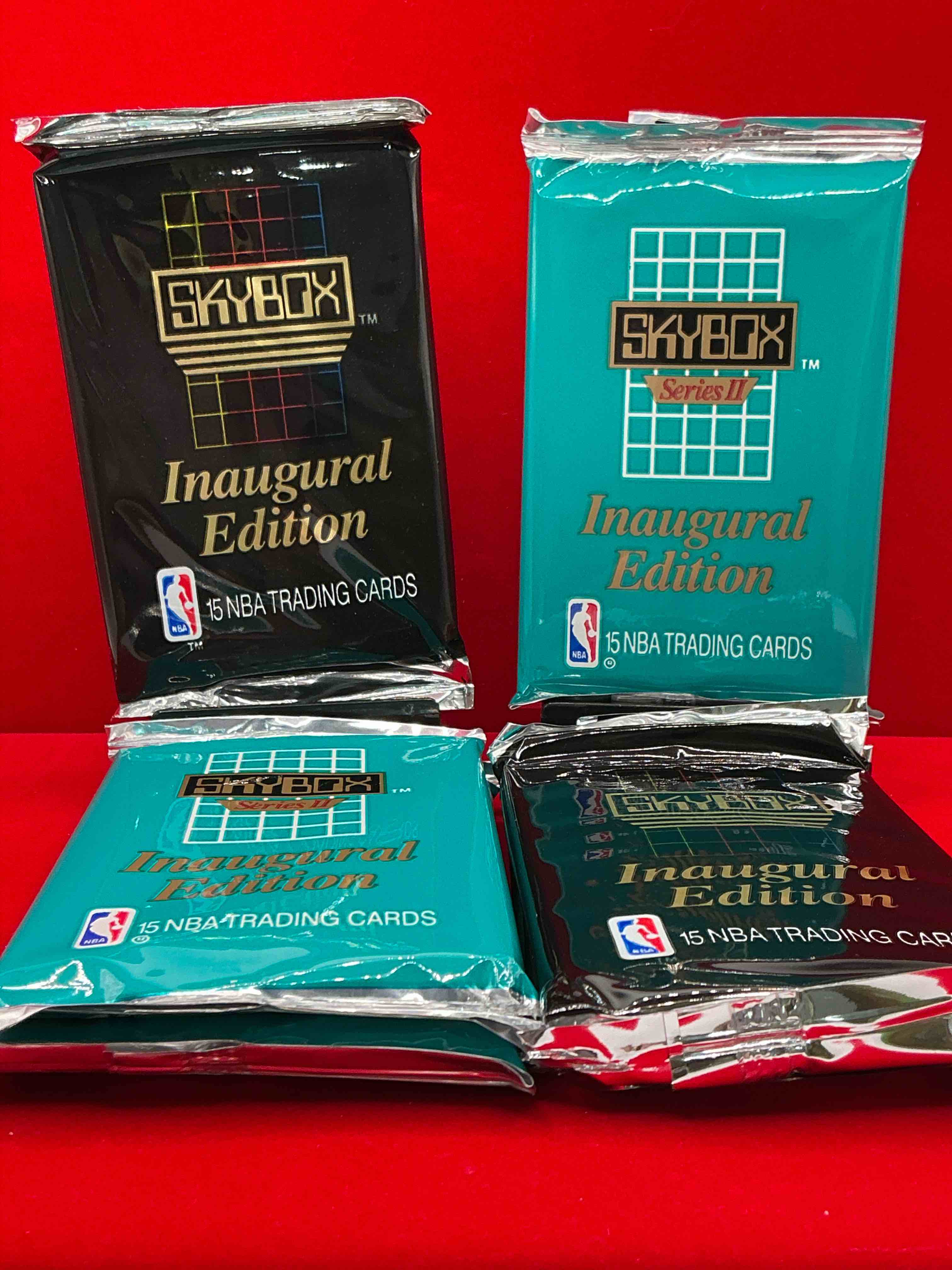 let the search begin! mj, magic, bird & more! basketball bonanza! 1990-91 nba skybox series ii unopened sports card & collectible packs! direct from original box!search for valuable michael jordan, larry bird & magic johnson cards!
