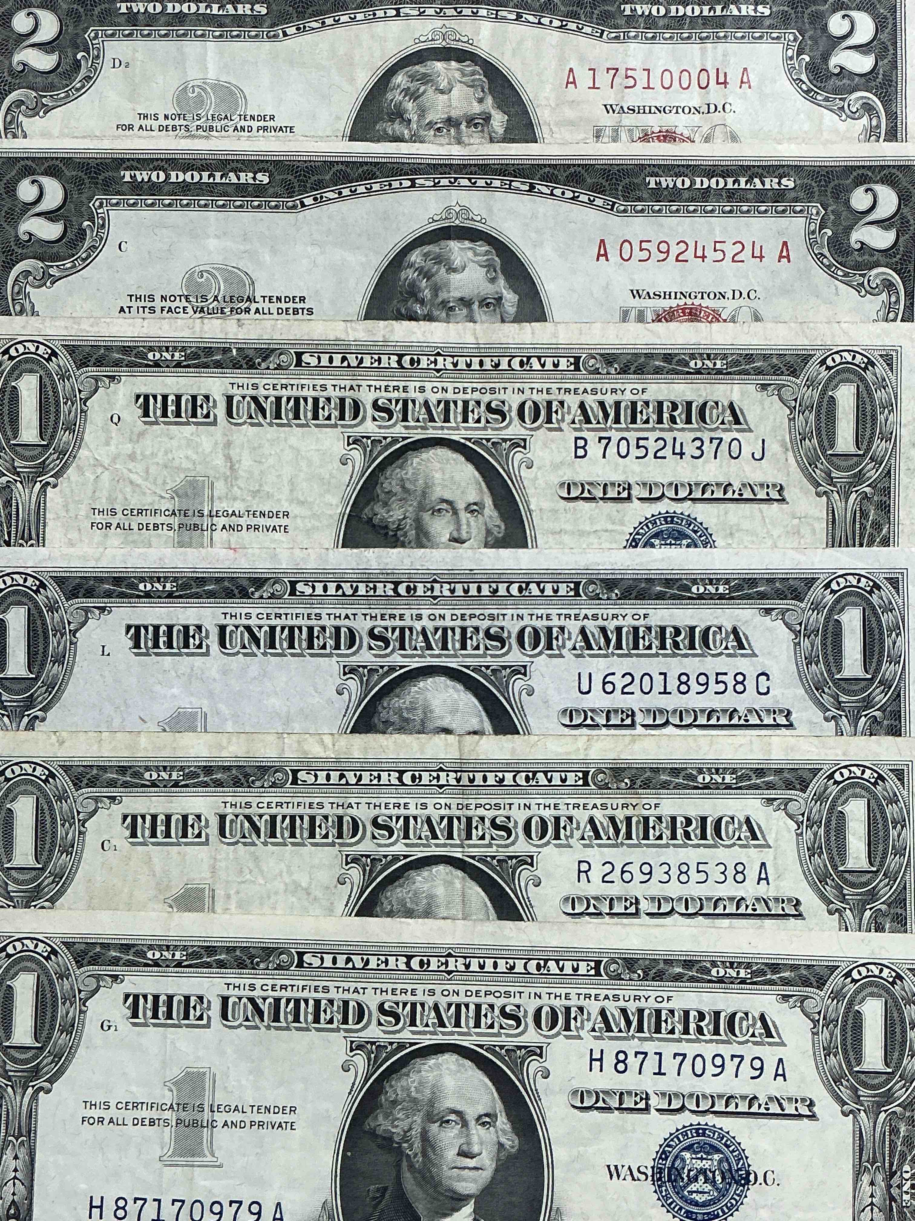 1957 & 1935 silver certificates! did you know that prior to 1964 one dollar u.s. paper money was actually redeemable for silver dollars?! wow how times have changed! silver certificates were produced from 1878 to 1964 & are still considered legal tender at face value. here are gorgeous, circulated 1957 u.s. one dollar silver certificate, with highly collectible "blue seal!* own an awesome piece of history!