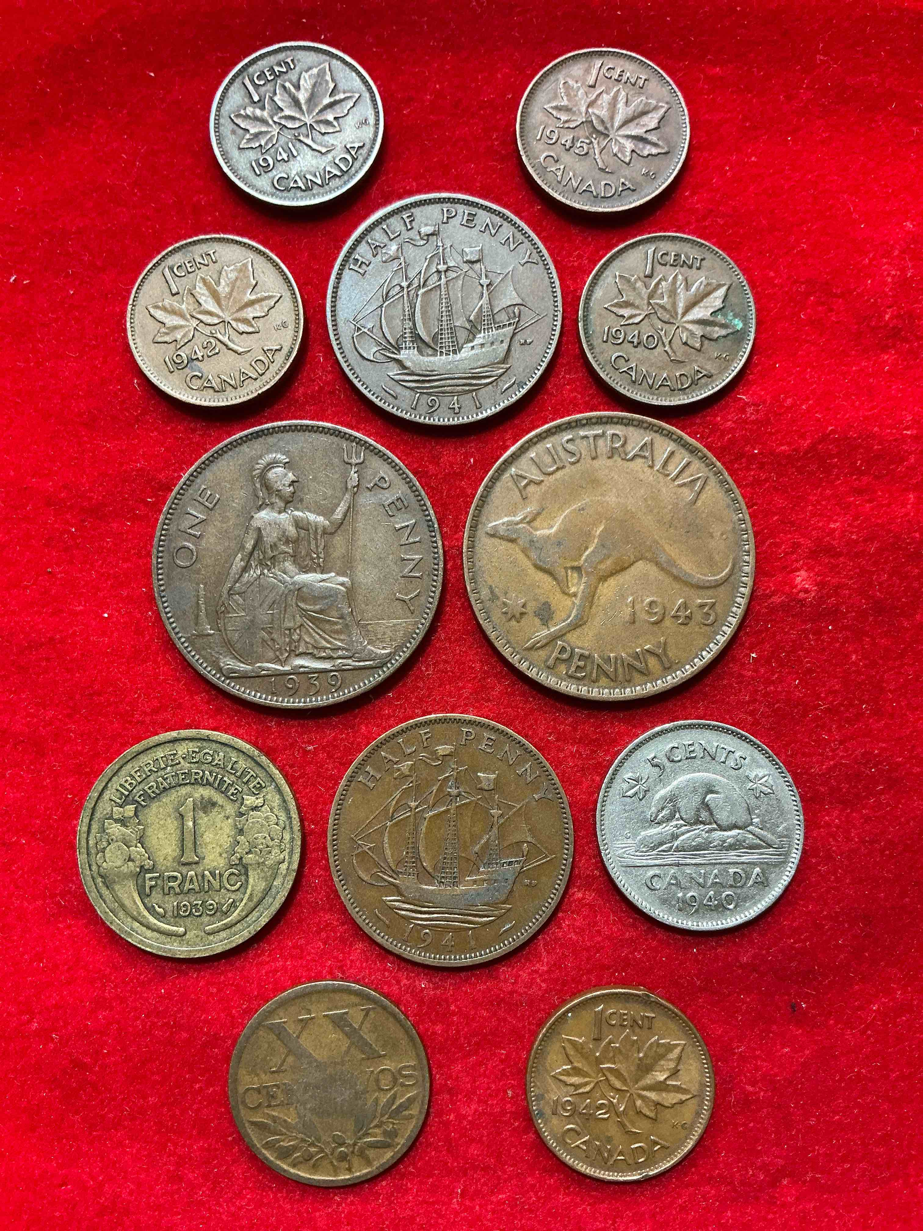 world war two era buffs rejoice! check out this collection of ww2 era (1939-1945) coins! super hard to collect & find in one place! great conversation pieces & incredible pieces of history!