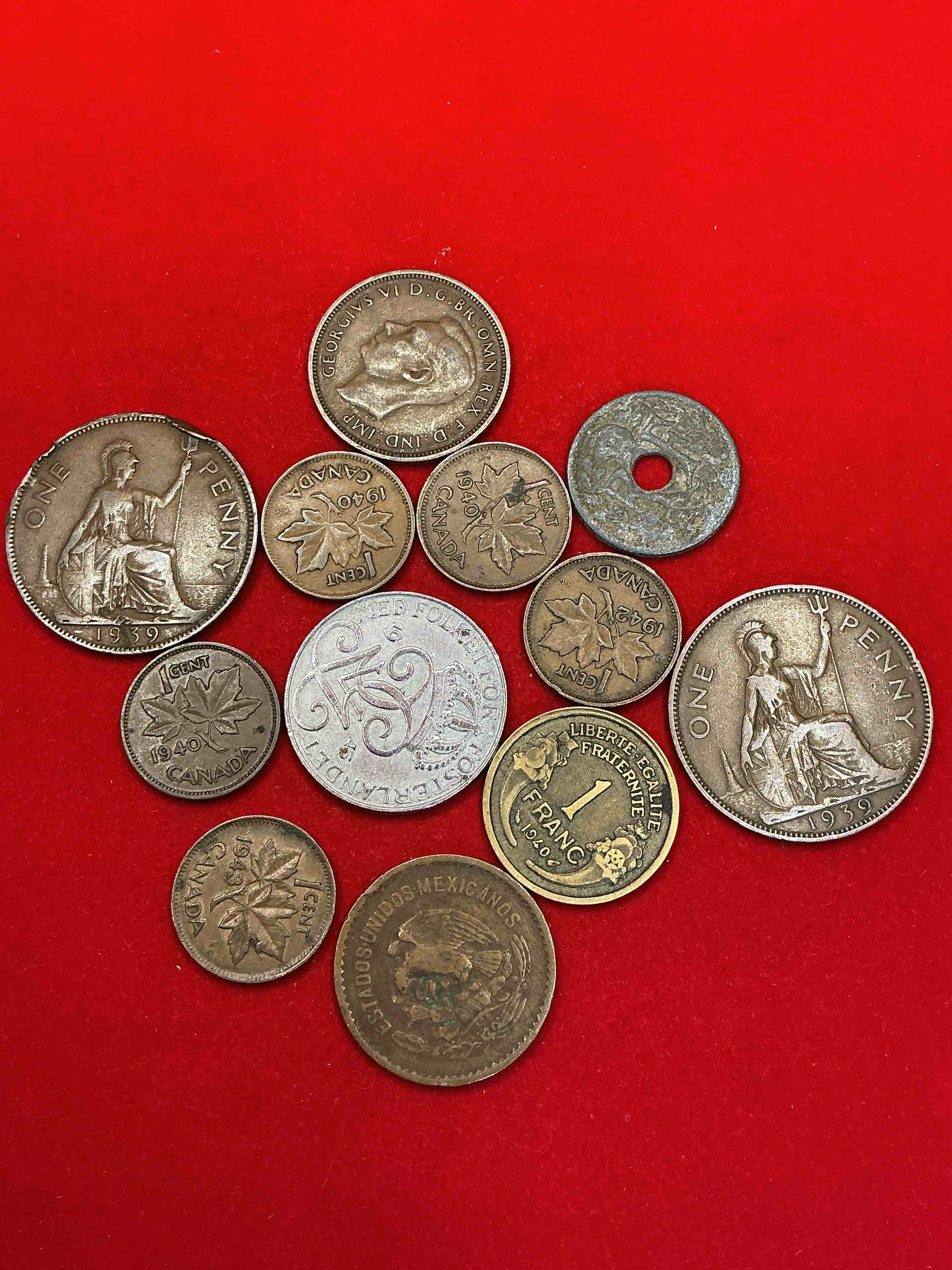 world war two era buffs rejoice! check out this collection of ww2 era (1939-1945) coins! super hard to collect & find in one place! great conversation pieces & incredible pieces of history!