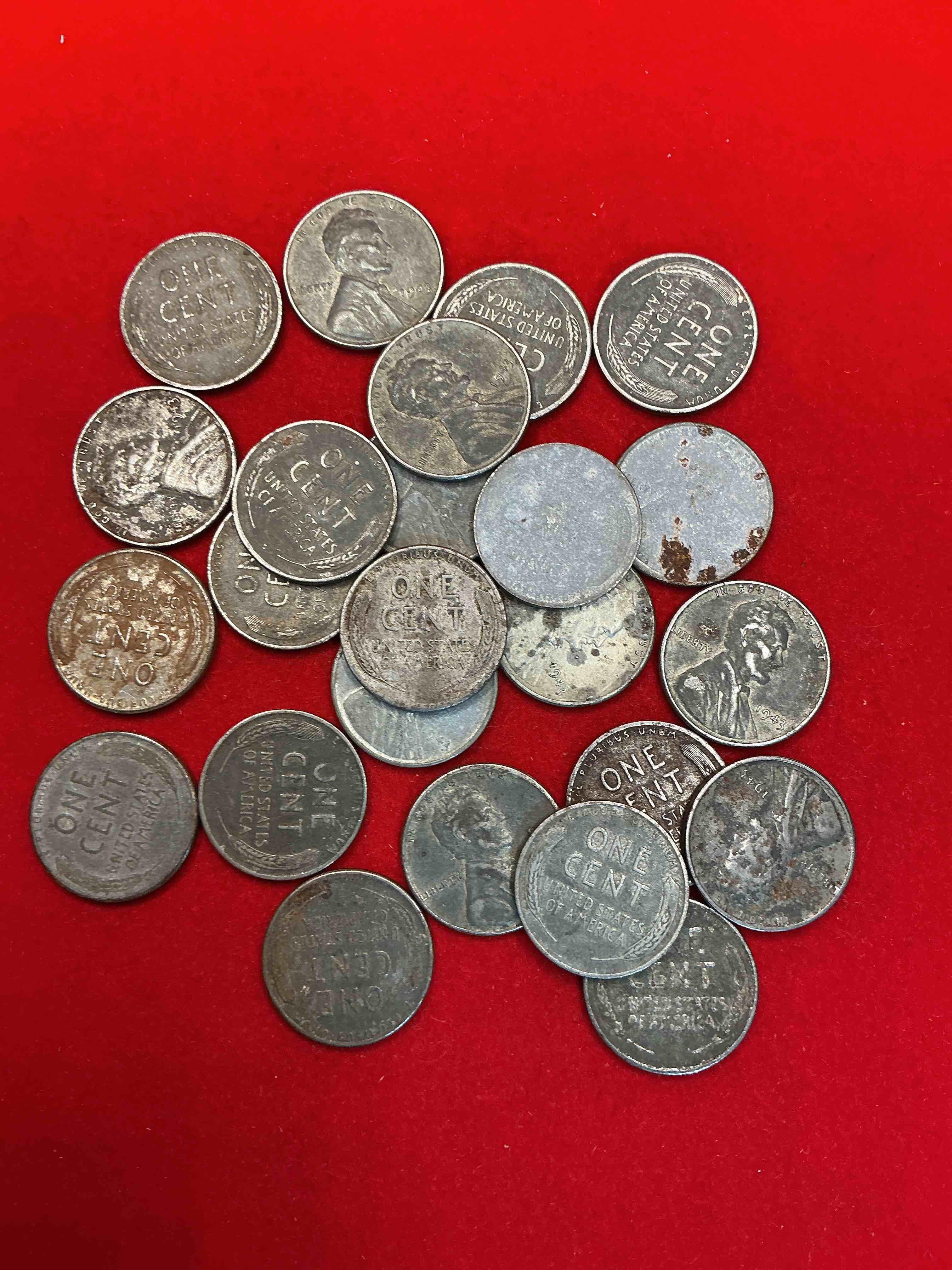 Condition photo showing Good Condition for 1943 world war il history! did you know that in 1943 copper was so valuable for making ammunition that the u.s. treasury made pennies out of steel?! 1943 steel pennies have become valuable, rare collector items! up for auction are rare wwii steel pennies appearing circulated. own pieces of world war ii history that are an awesome investment!