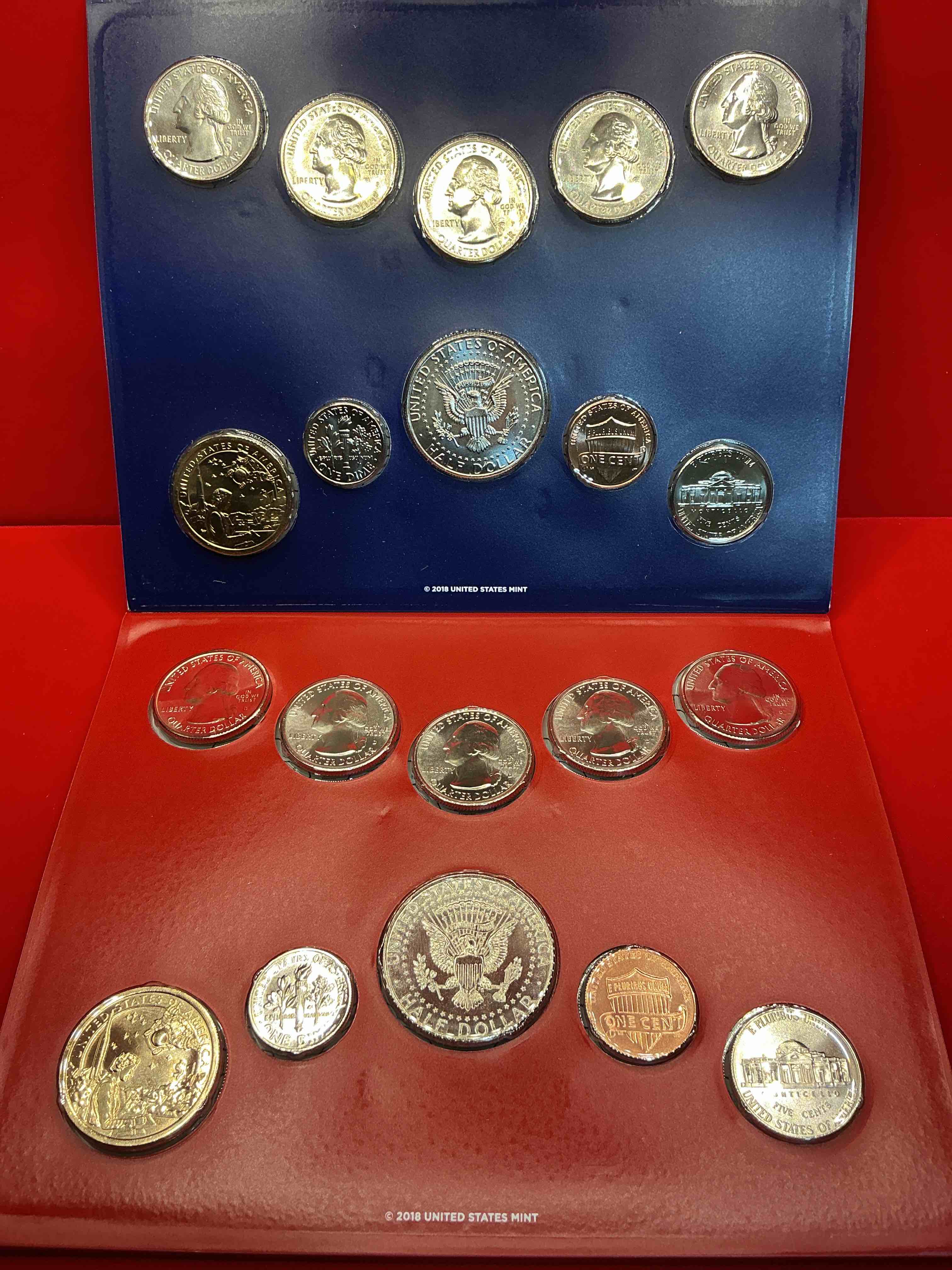 2019 uncirculated mint set coins! 20 coin mint set from philadelphia & denver! 20 coin uncirculated lot, with quarters, nickels, half dollars, dimes, pennies & more! uncirculated coin craziness!