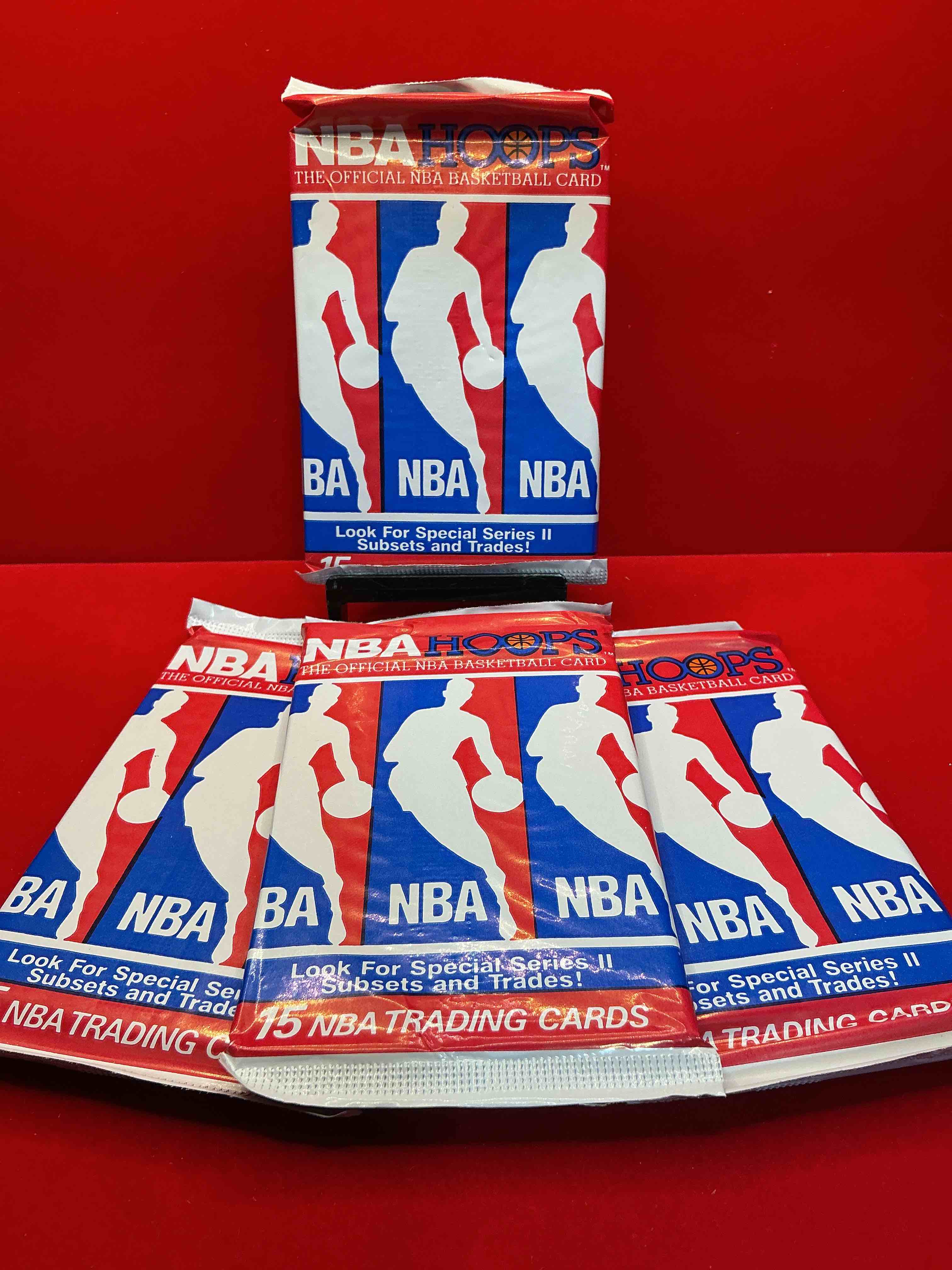 1991-92 NBA Hoops Series II Unopened Packs Direct From Original Box! These Packs Have Some Awesome Cards, Search For Incredible Jordan Cards! Also, The Randomly Packed Team USA Cards In Random Packs!