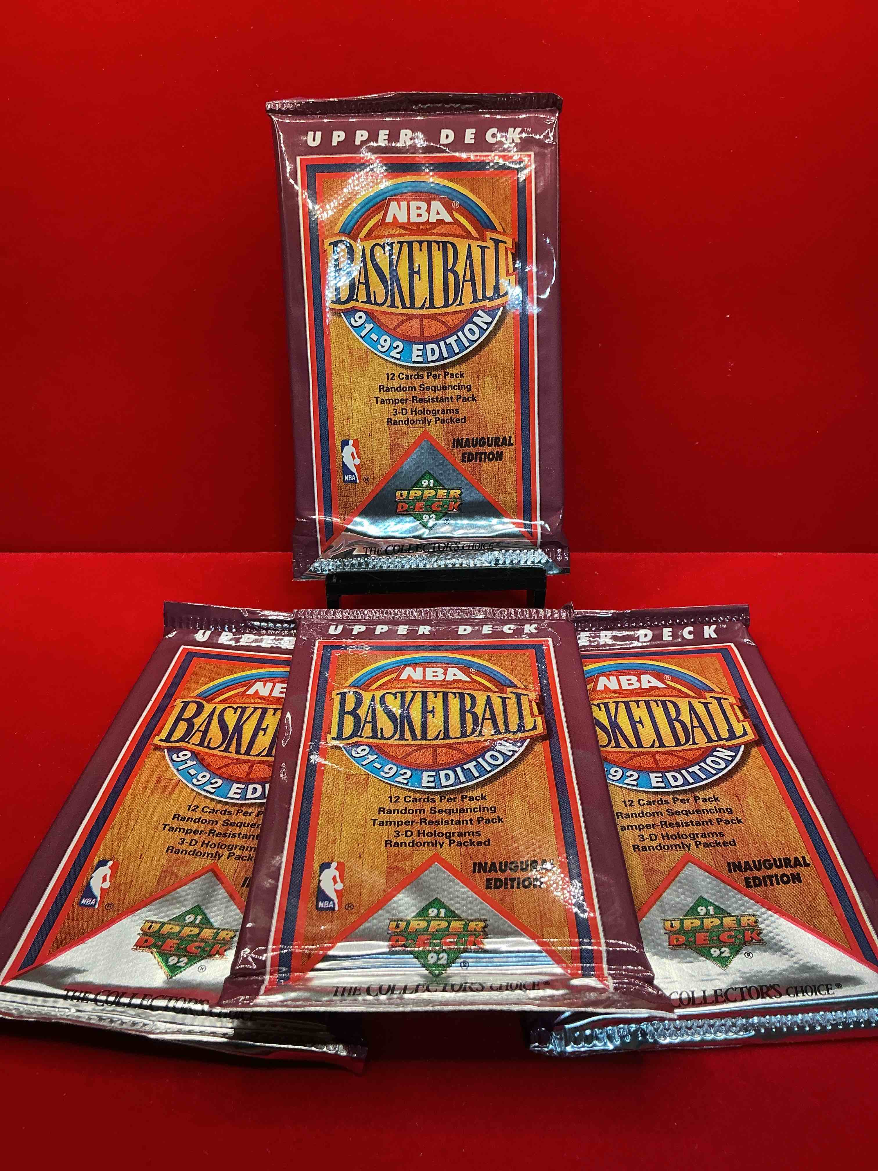 Michael Jordan?! 1991/92 NBA Upper Deck Inaugural Edition Basketball Sealed Sports Card Collectible Pack, Direct From Original Retail Case! Search For Valuable Michael Jordan #44, Magic vs. Jordan Card #34 & So Many Other Cool Cards! Hard To Find & Drying Up!