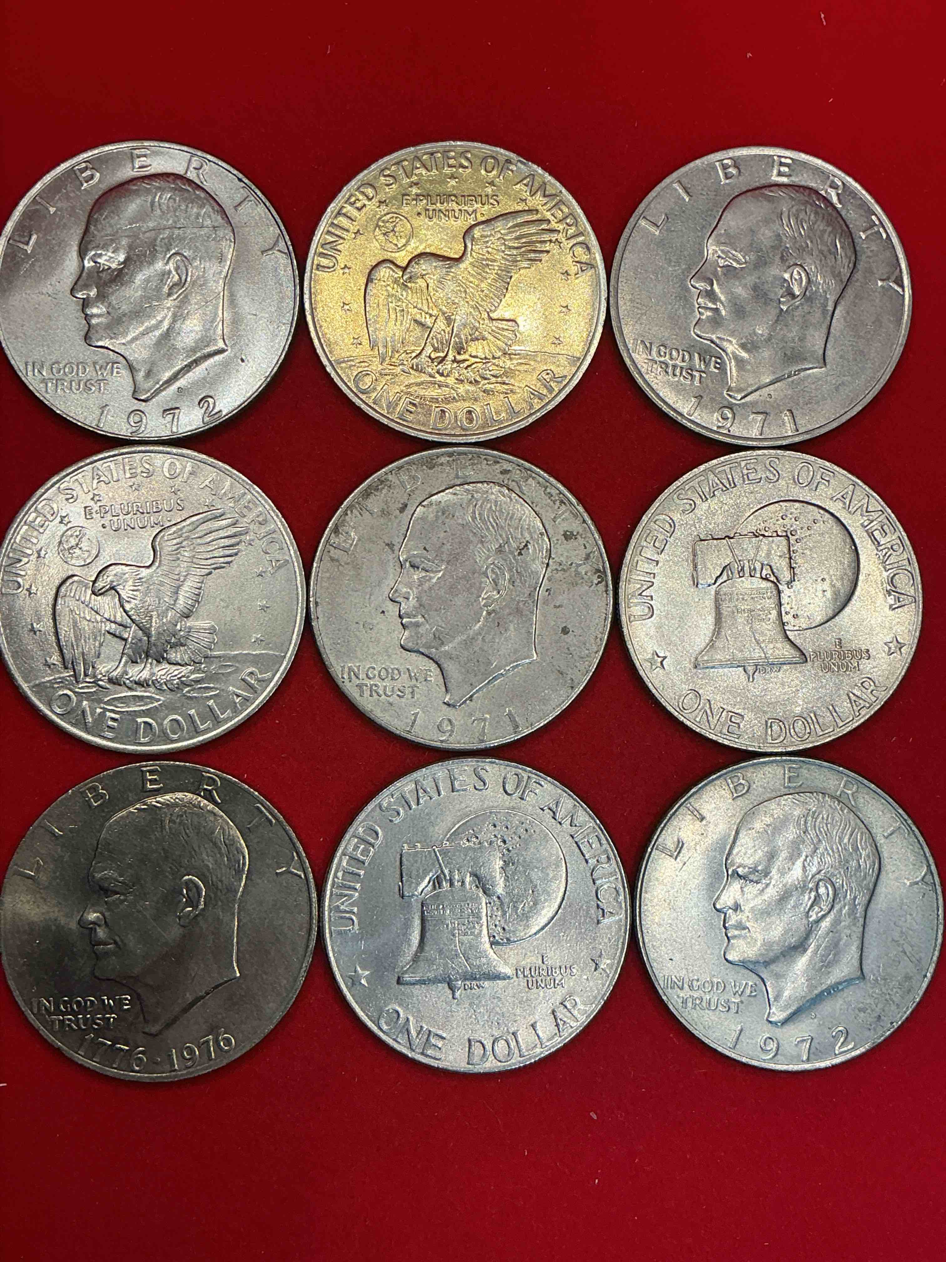 Gorgeous Eisenhower Dollars! Here Are Circulated “Ike” Dollars! Up For Auction Are Ike One Dollar Coins From Different Years! Awesome Ike Dollars! Even Includes Rare Bicentennial 1976 Edition