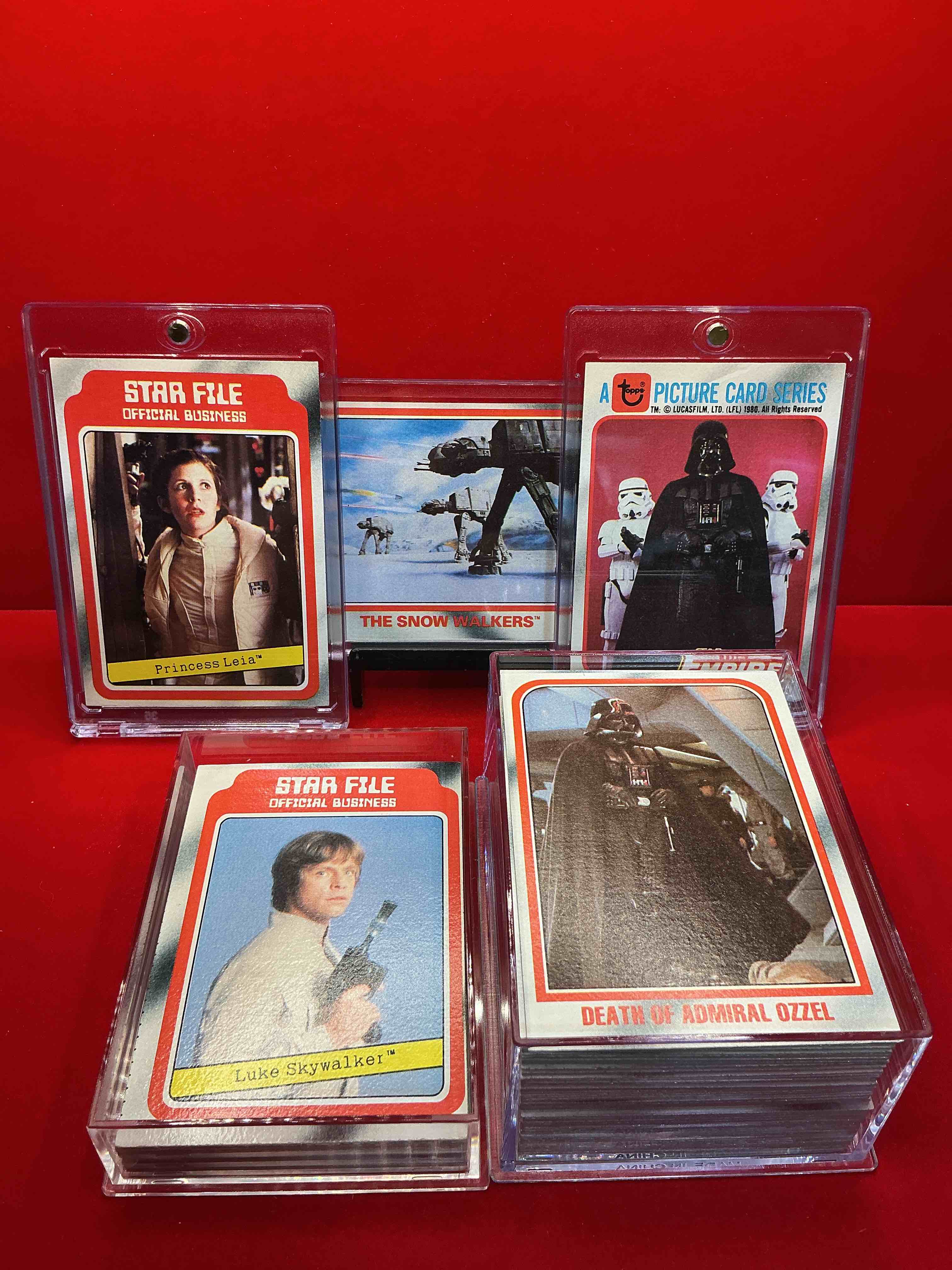 1980 Empire Strikes Back History!  Genuine Star Wars Empire Strikes Back Movie Cards, Complete Series One,  132 Card Collection!  Ultra Rare To Find In This Good Condition & Complete!  Authentic, Serious Collectibles & Precious Pieces Of Original Star Wars History!  