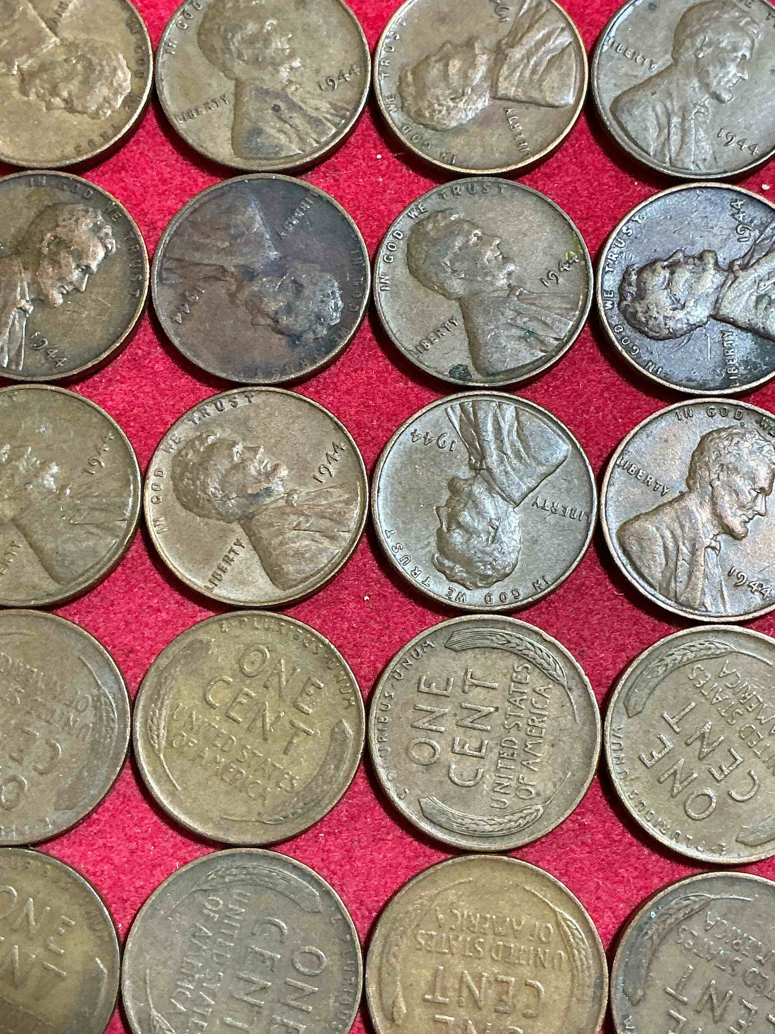 Condition photo showing Good Condition for 1944 calling world war 2 buffs! 1944 d-day era wheat pennies! d-day was june 6th, 1944 & was one of the most significant battles of wwii! own pieces of this era with these genuine 1944 wheat pennies in nice condition!
