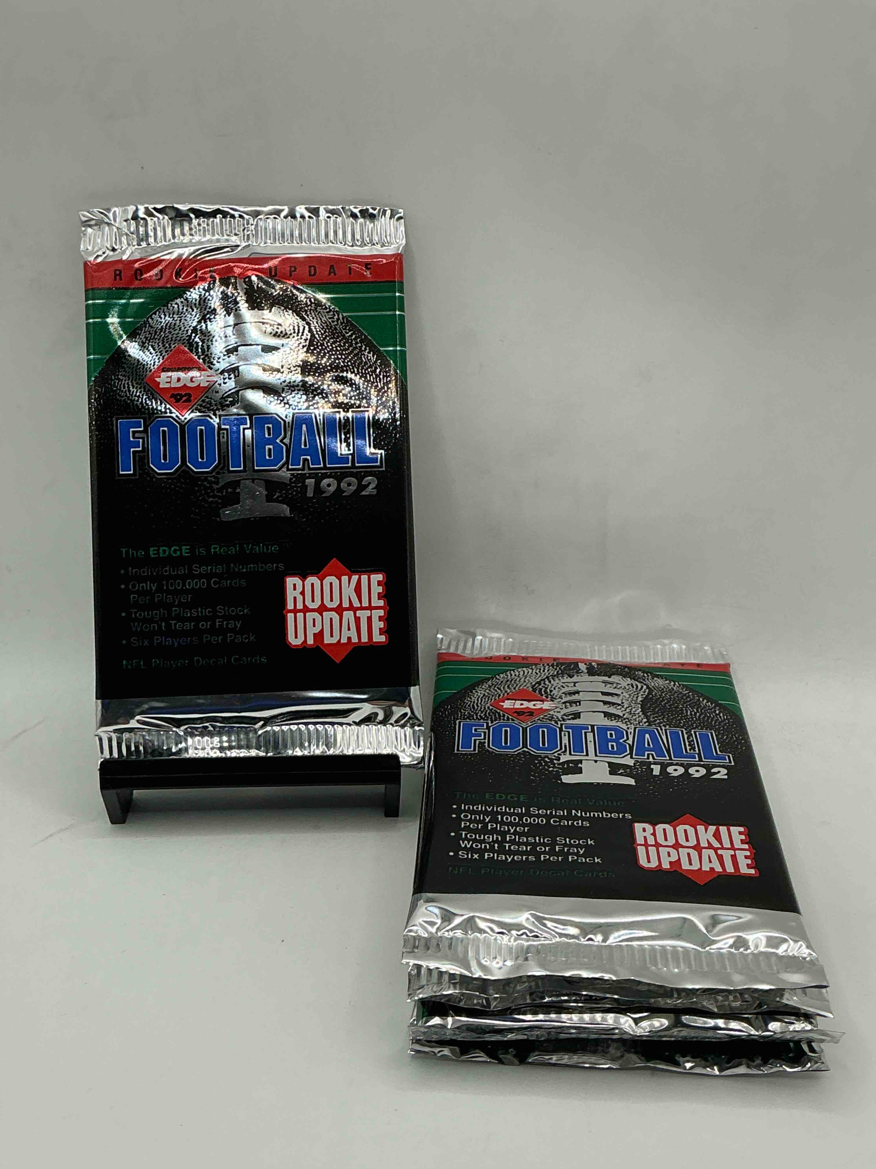 ronnie lott autos!? 1992 collector’s edge! rookie update edition! football insanity! look for elway, montana, rice & more!