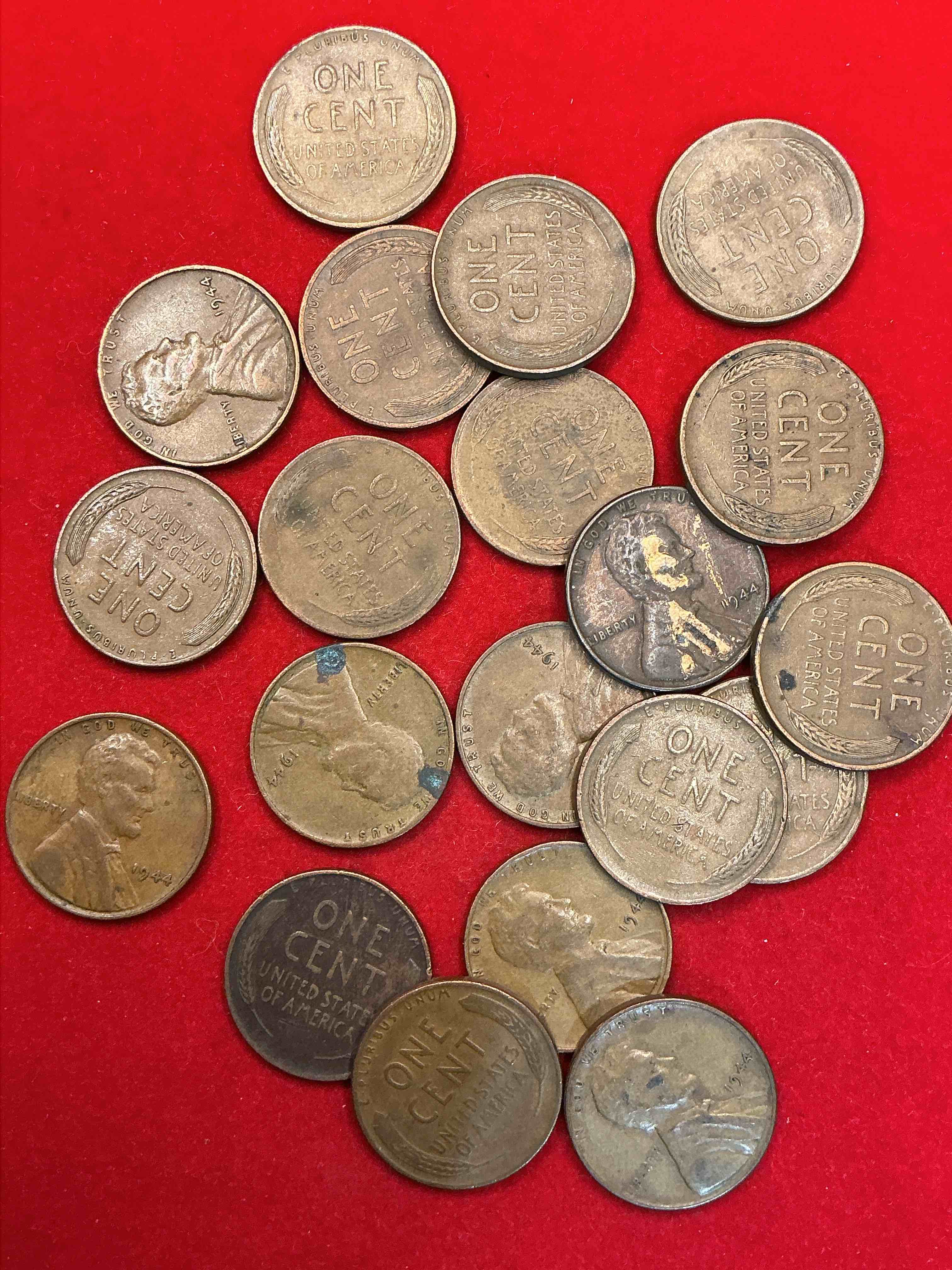 1944 calling world war 2 buffs! 1944 d-day era wheat pennies! d-day was june 6th, 1944 & was one of the most significant battles of wwii! own pieces of this era with these genuine 1944 wheat pennies in nice condition!