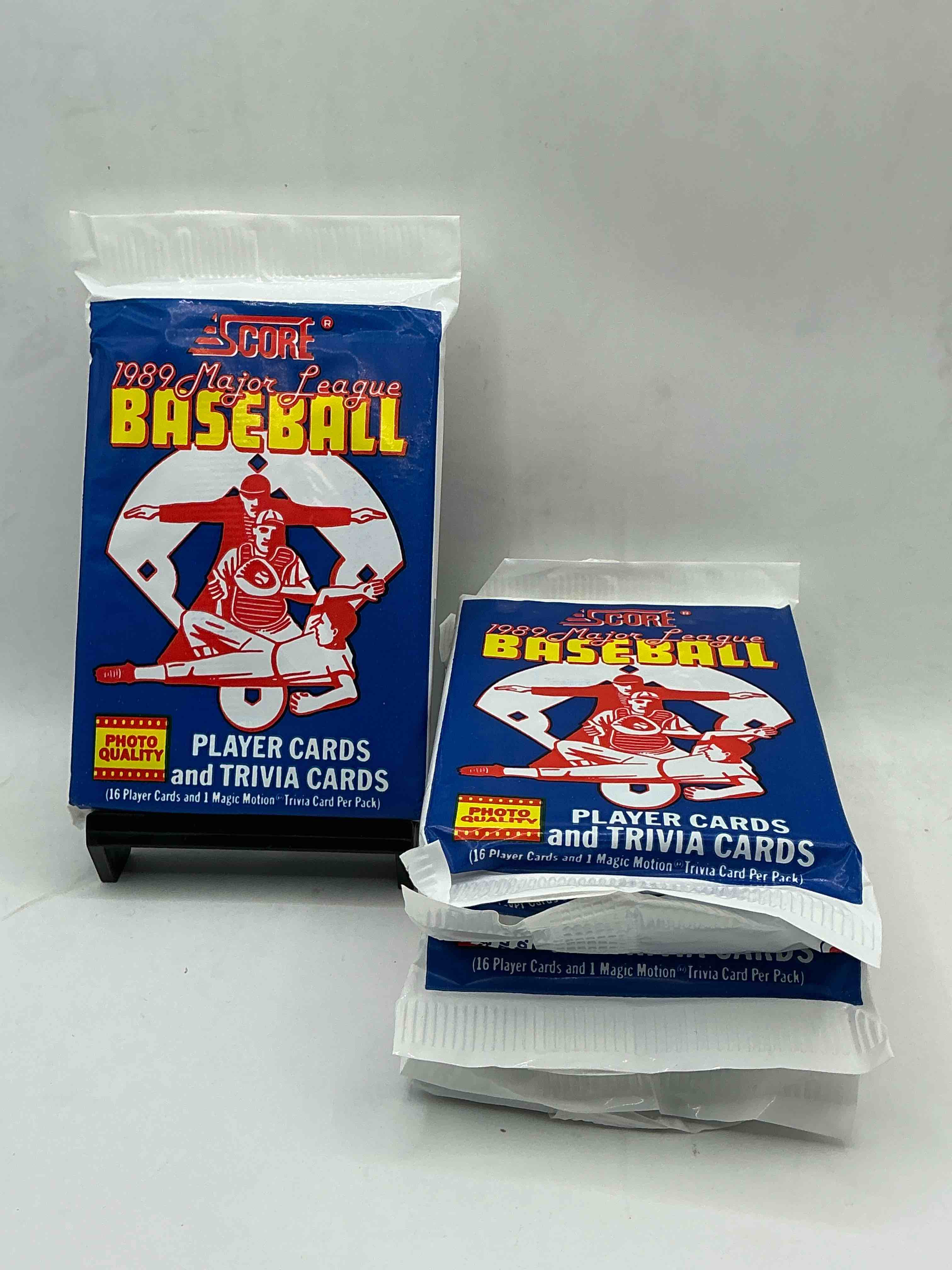1989 score baseball sealed sports collectible card pack, direct from original retail case! search for valuable don mattingly #1 & so many cool nostalgic 80's players!