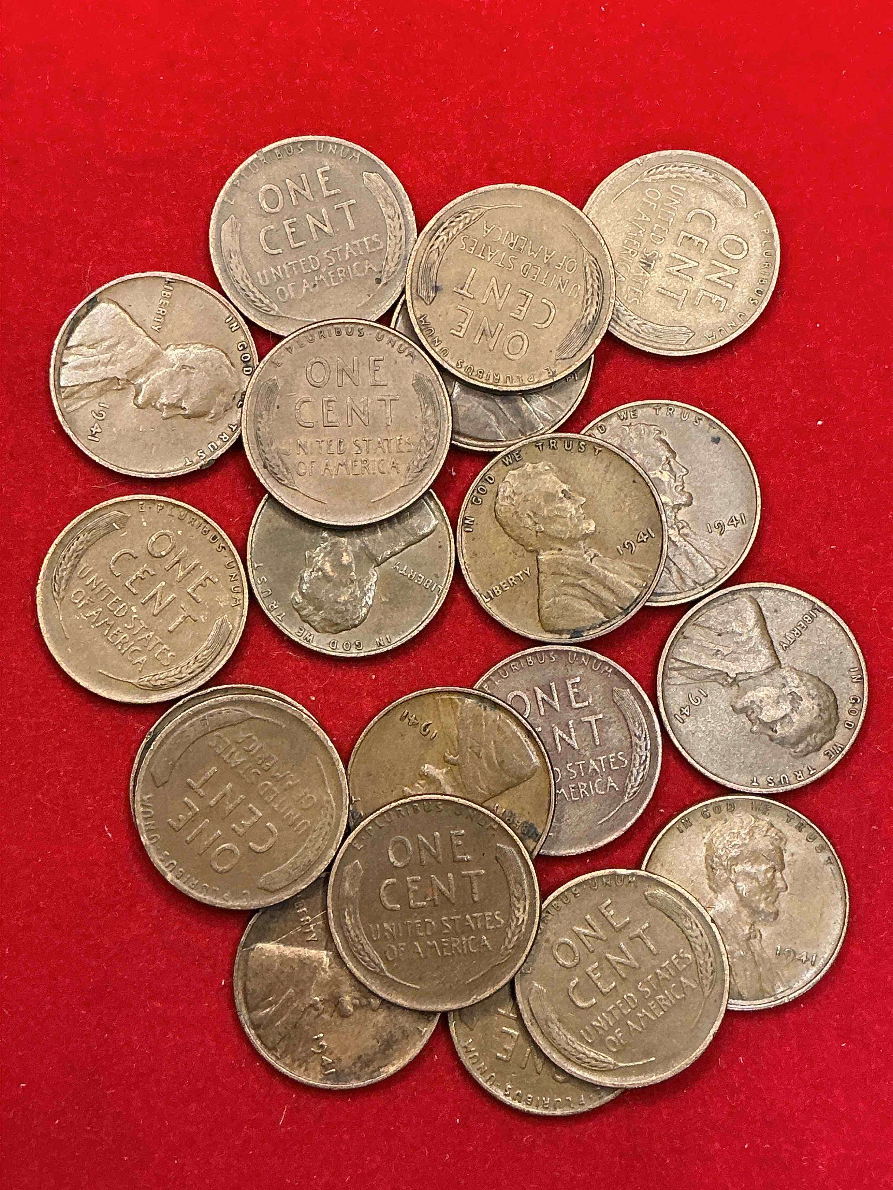 1941 pearl harbor ww2 era pennies! dec 7, 1941, a day that will live in infamy when the japanese bombed pearl harbor bringing america into world war 2! up for auction are 1941 pennies in great condition, awesome pieces of wwii history!