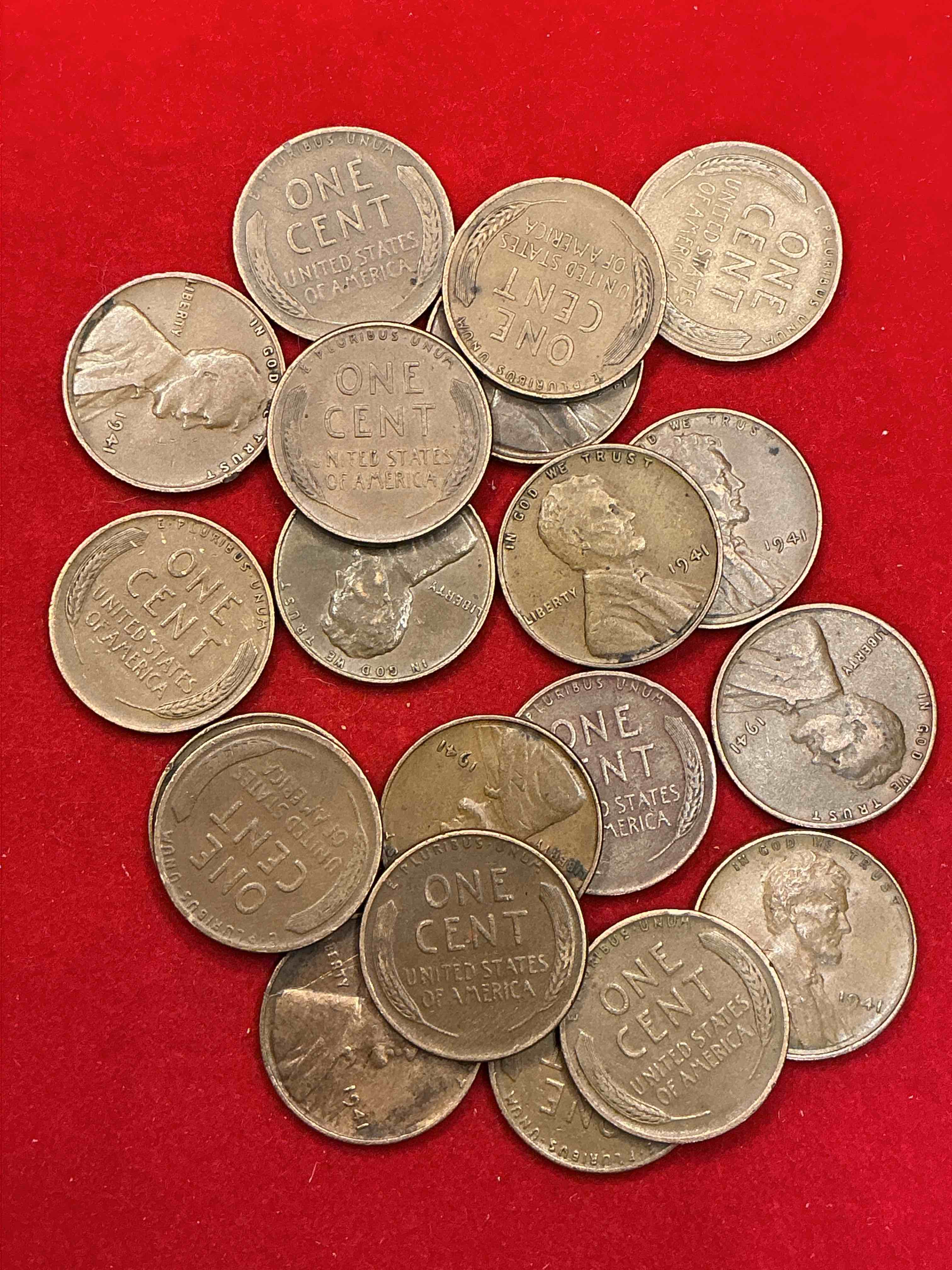 Condition photo showing Good Condition for 1941 pearl harbor ww2 era pennies! dec 7, 1941, a day that will live in infamy when the japanese bombed pearl harbor bringing america into world war 2! up for auction are 1941 pennies in great condition, awesome pieces of wwii history!