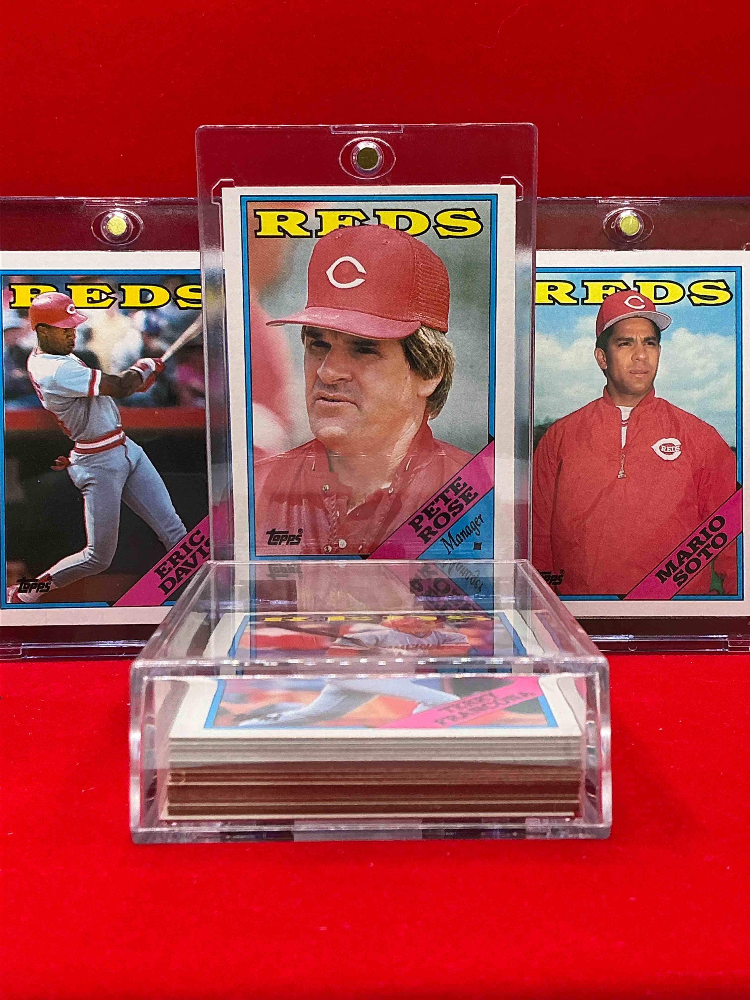 1988 reds topps baseball team set! vintage reds lot! pete rose, barry larkin, dave concepcion & more! 80’s baseball history… cincinnati reds! 