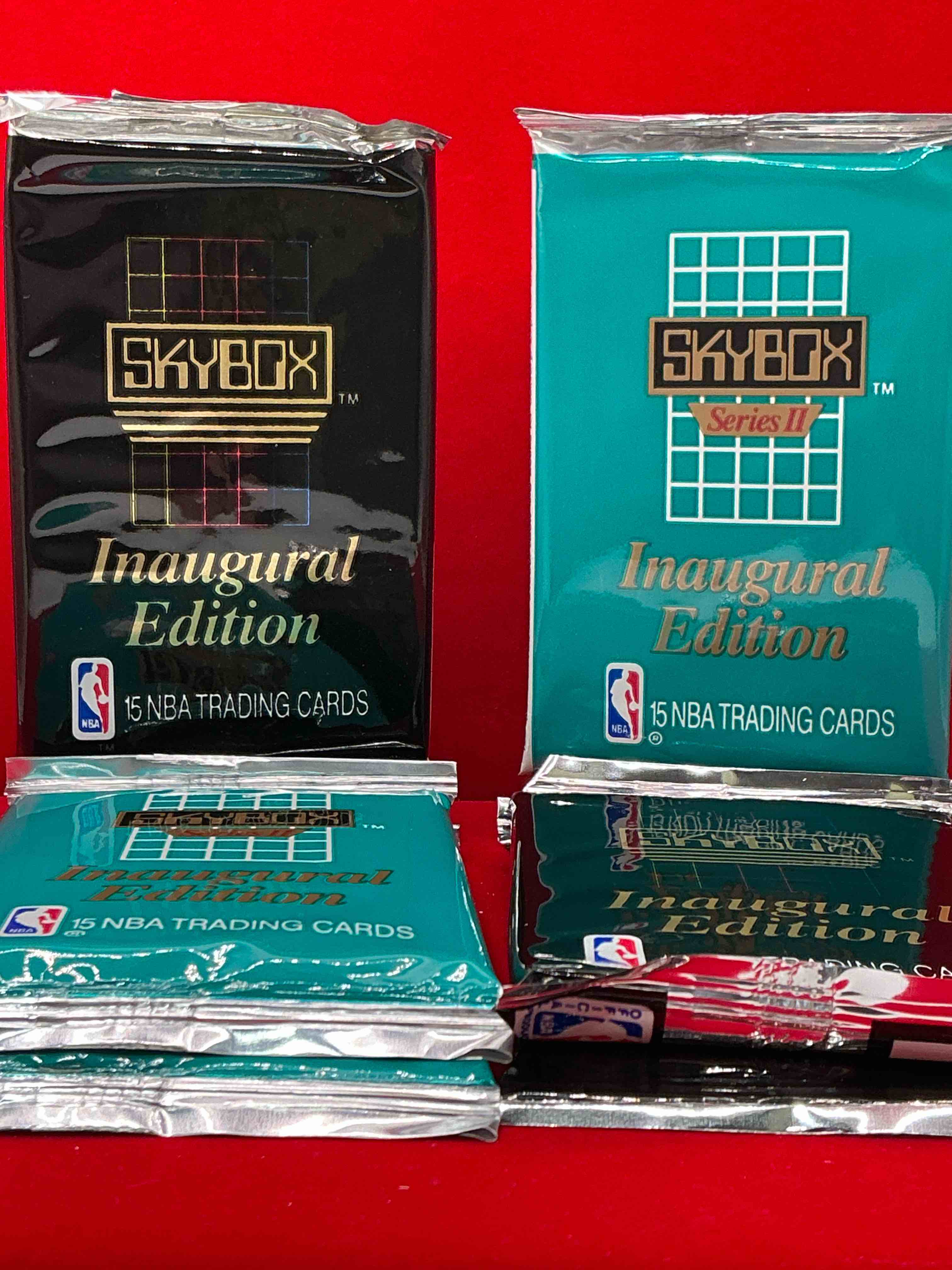 let the search begin! mj, magic, bird & more! basketball bonanza! 1990-91 nba skybox series i & ii unopened sports card & collectible packs! direct from original box!search for valuable michael jordan, larry bird & magic johnson cards!