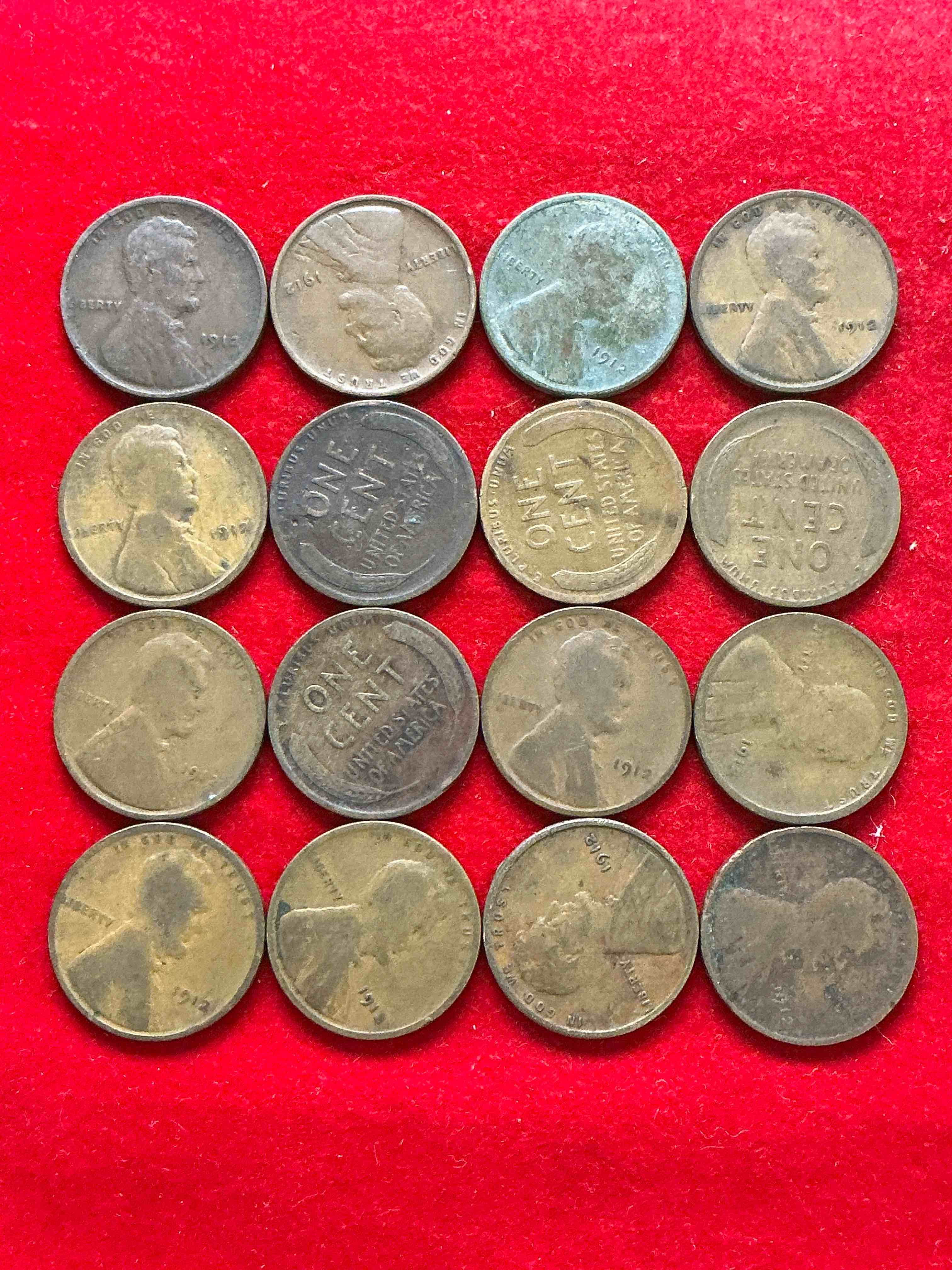 1912 titanic era antique wheat pennies, authentic! the titanic sank on april 12, 1912, just think of the history these coins have seen! great condition! own these serious collector items from the era of titanic!