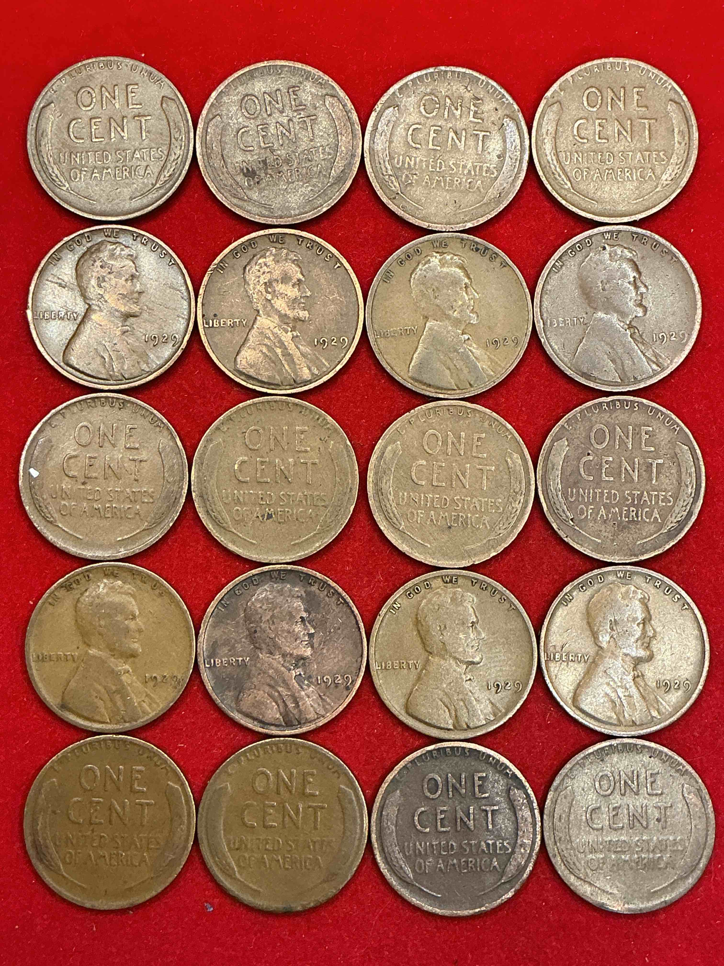 1929, a year of infamy! 1929 is the year the roaring 1920’s came to an end with the devastating stock market crash of october 1929 that led to the great depression. own pieces of this era with these genuine 1929 wheat pennies in nice condition!