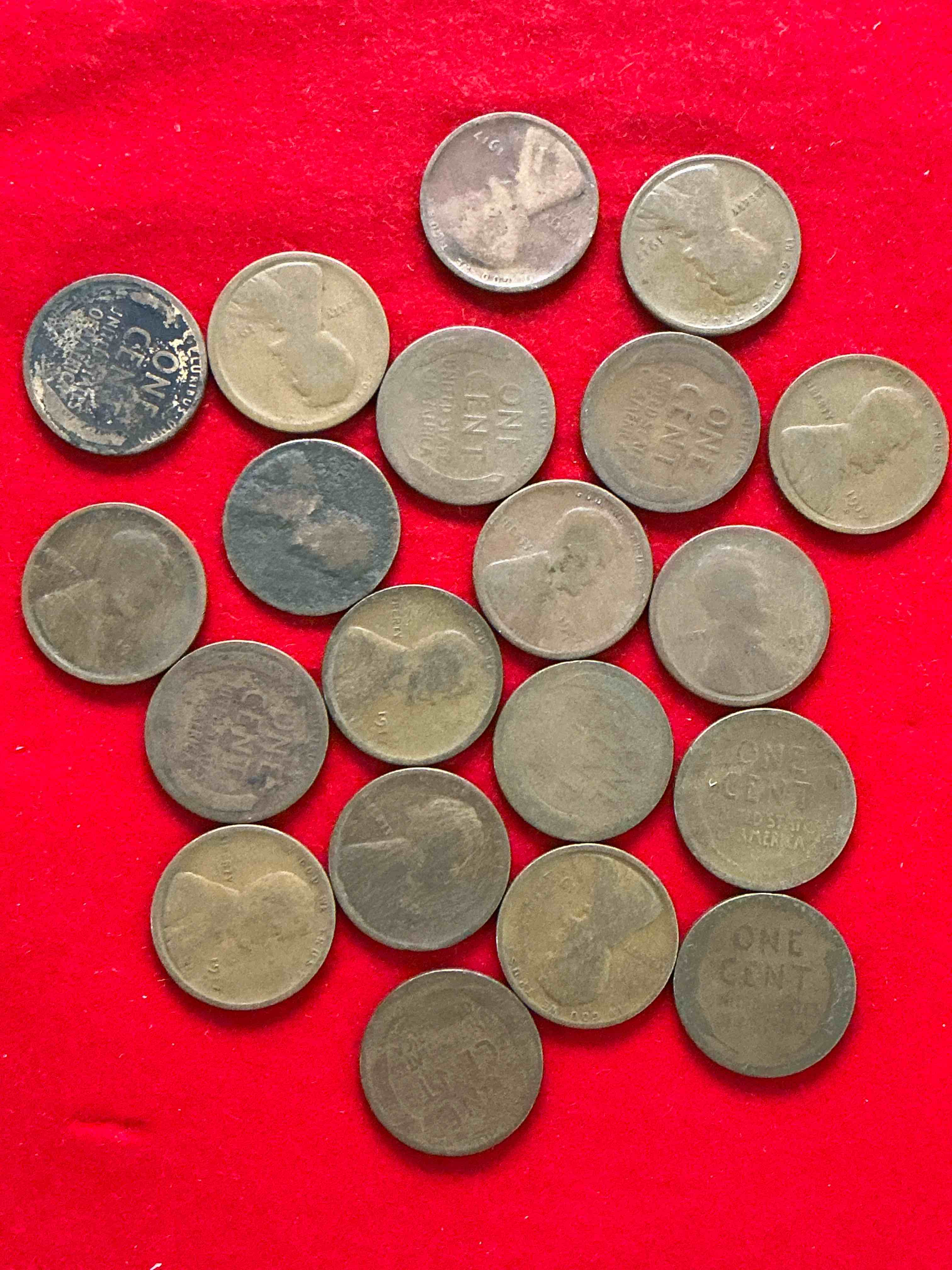 1917 s mint wheat pennies! world war one was at its height in 1917 & “s” mint coins are ultra rare. own pieces of history from this era with these 1917 wheat pennies in great condition!