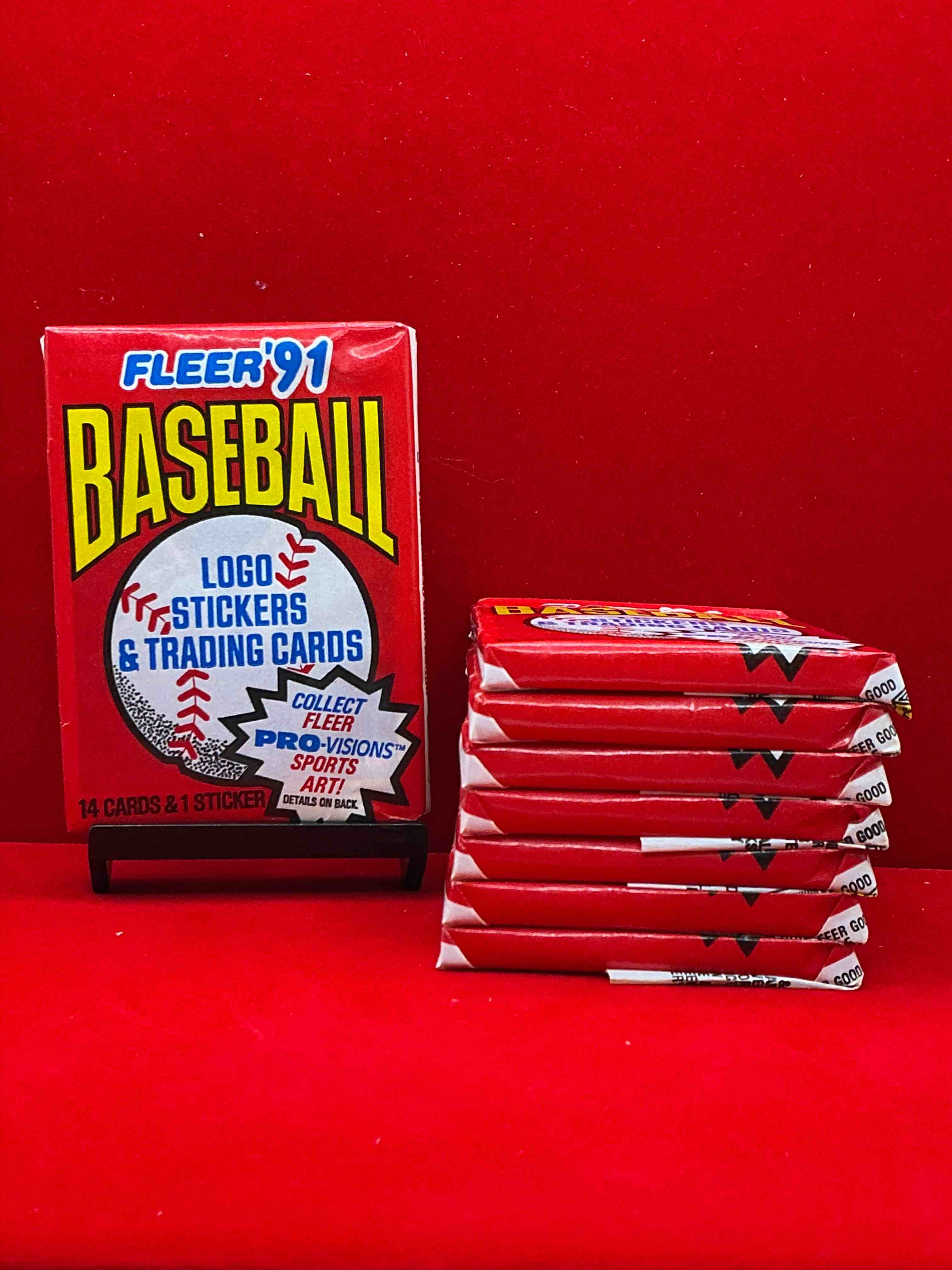 1991 fleer baseball unopened pack, direct from original sealed retail case! search for griffey jr. & barry bonds "generation stars" combo card #710 (psa 10 value $200), nolan ryan, don mattingly & so much more!