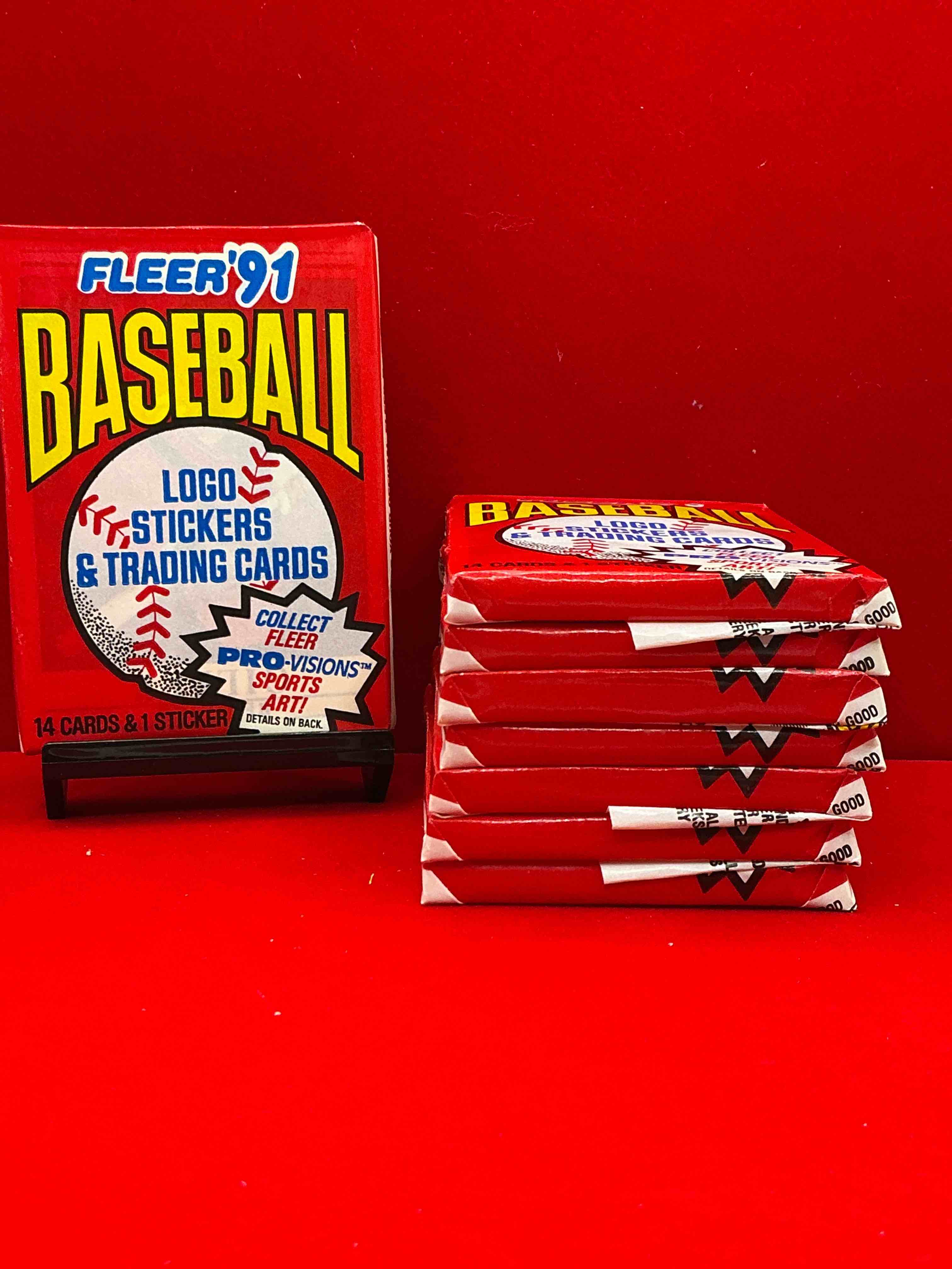 1991 fleer baseball unopened pack, direct from original sealed retail case! search for griffey jr. & barry bonds "generation stars" combo card #710 (psa 10 value $200), nolan ryan, don mattingly & so much more!