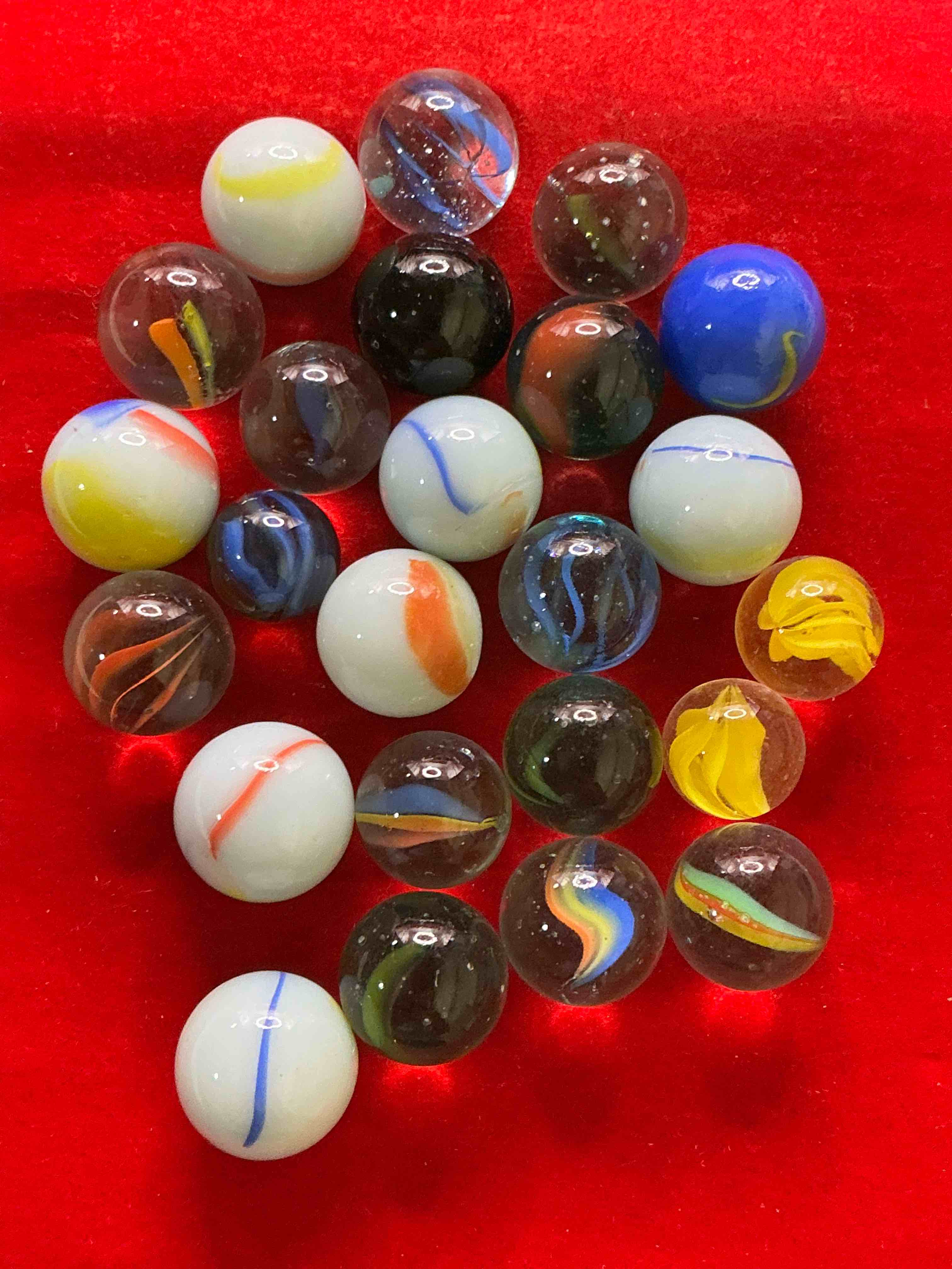 antique glass marbles! genuine stunning marbles lot, some marbles made between the years 1925-1965 & some may be made with uranium! some may are great depression era & even earlier! gorgeous, authentic pieces of history!  