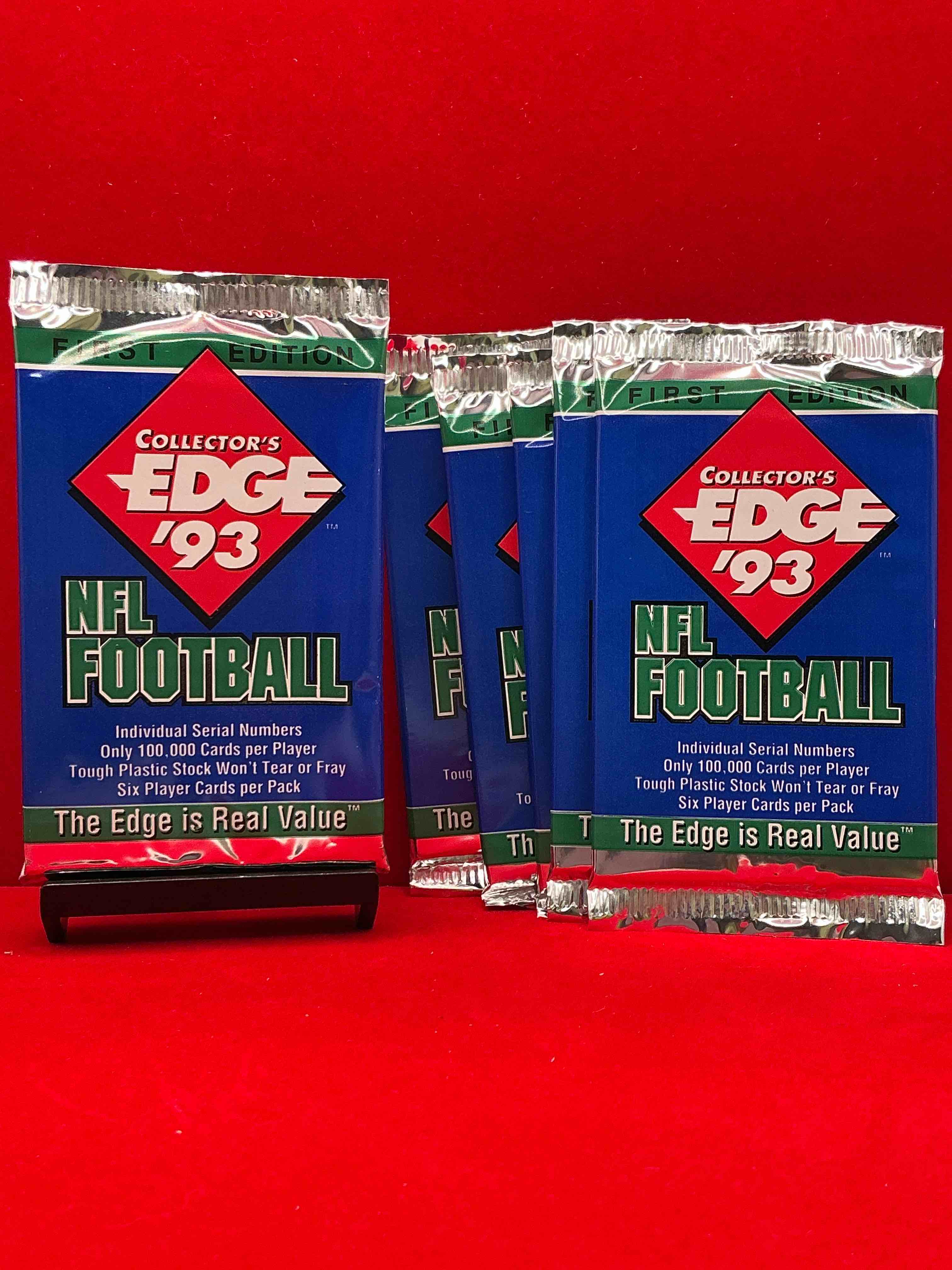 john elway autograph!? collector’s edge 1993 football packs! look for randomly inserted john elway cards, only 3000 inserted autos! legends, rookies, heroes & more!