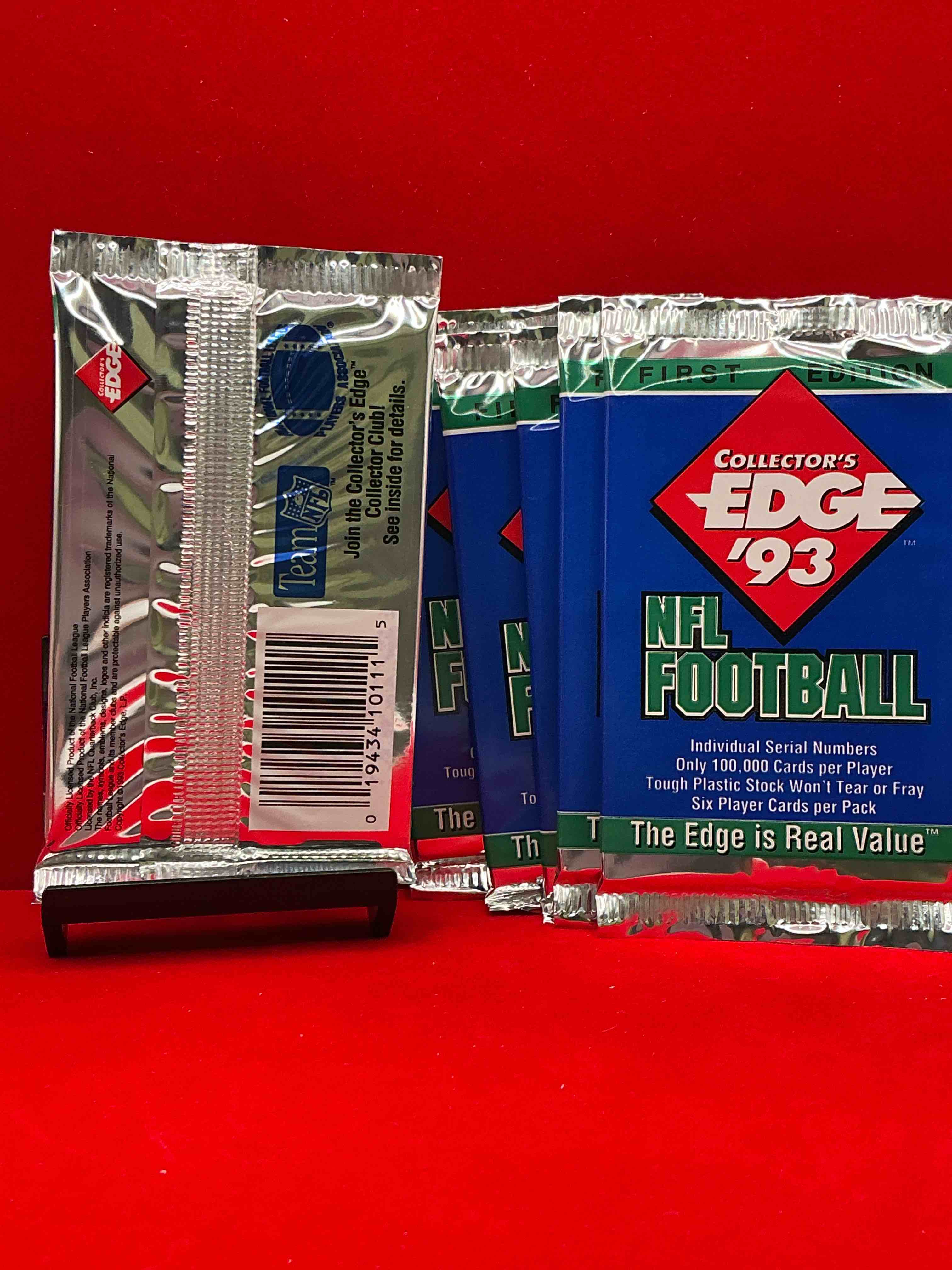 Condition photo showing New/Like New for john elway autograph!? collector’s edge 1993 football packs! look for randomly inserted john elway cards, only 3000 inserted autos! legends, rookies, heroes & more!