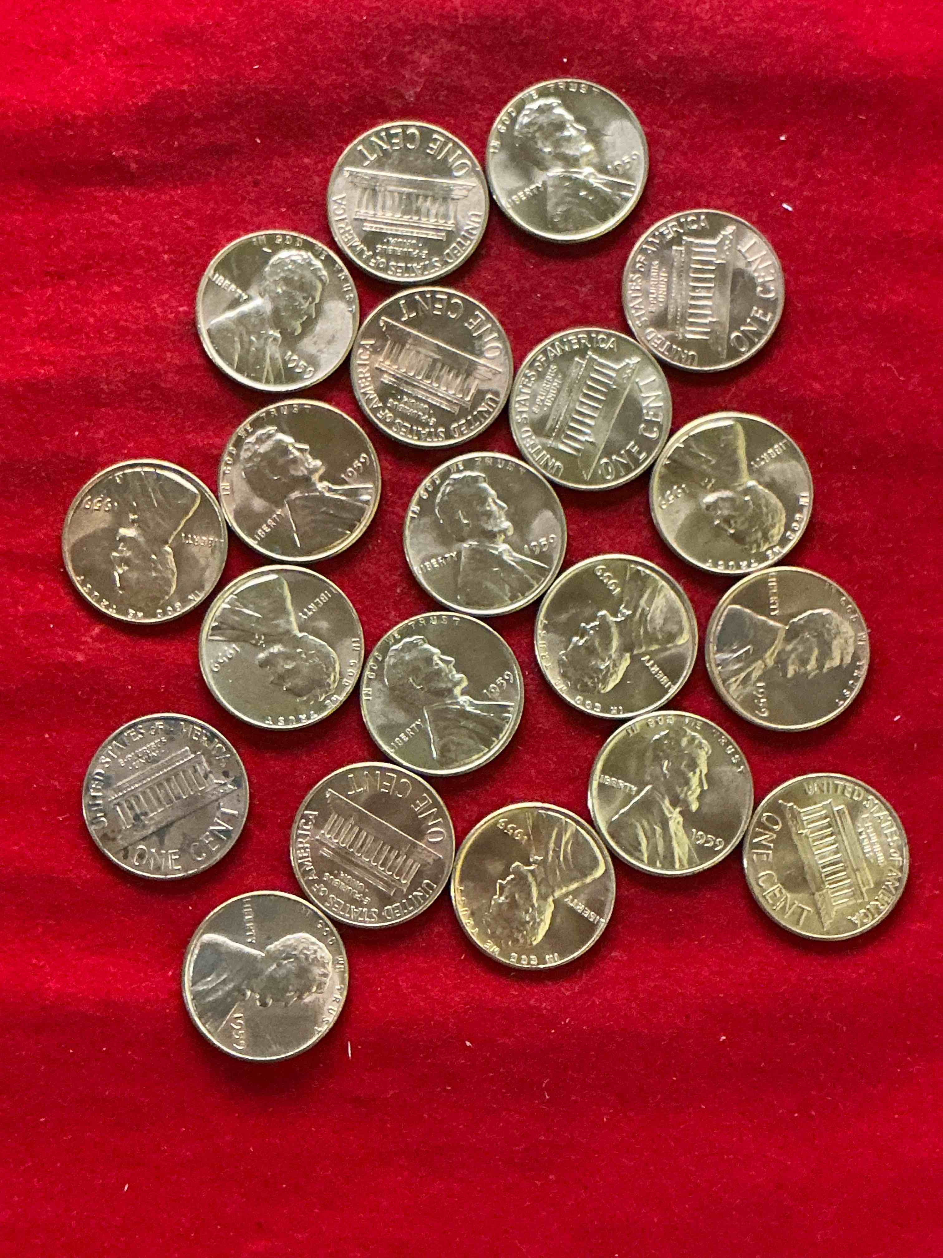 1959 brilliant uncirculated pennies! 1959 was the last year of an epic chapter of american history! own pieces of the 1950’s with these brilliant uncirculated pennies! many from the original treasury bank rolls not having seen daylight since 1959, wow!