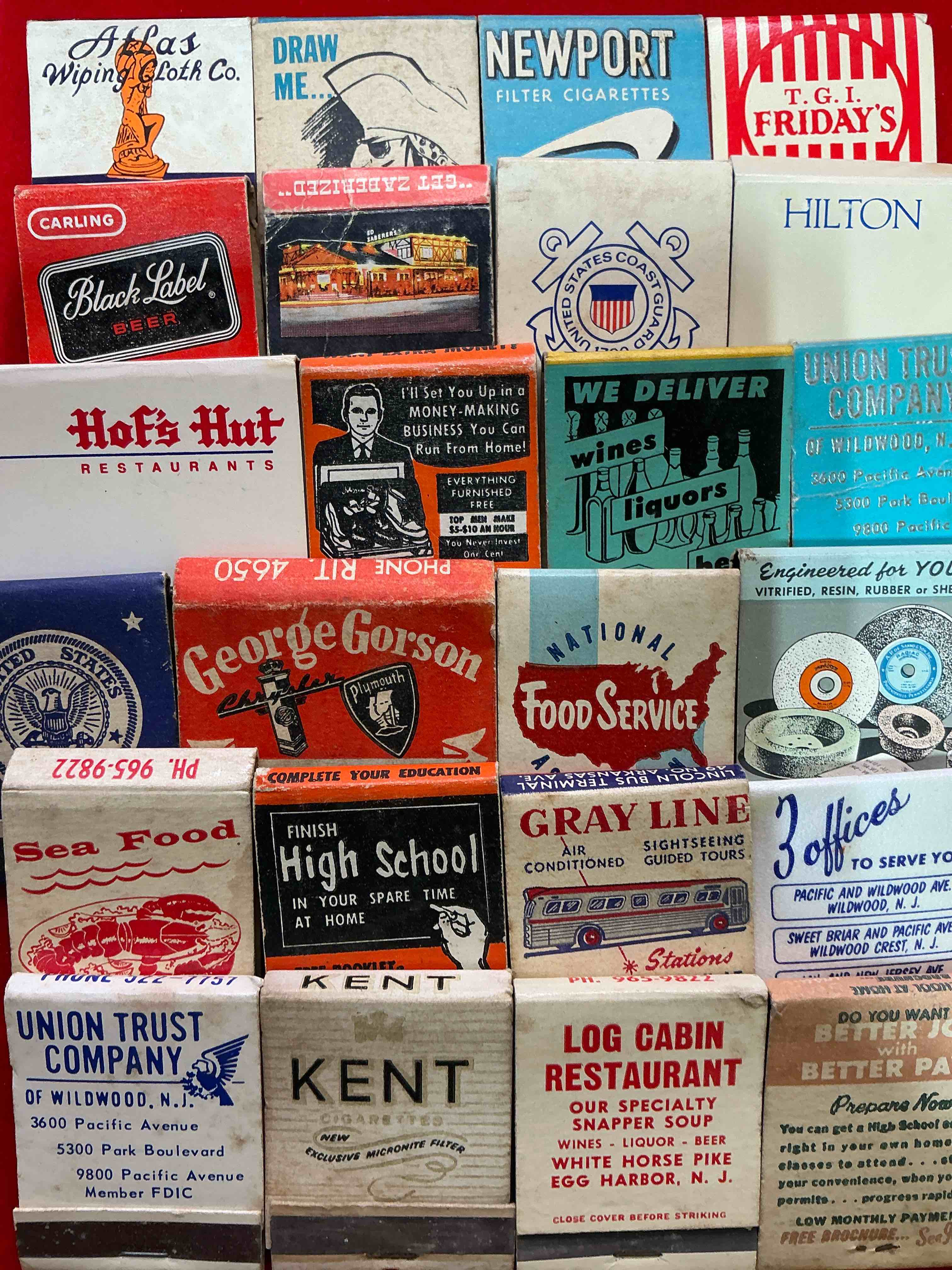 Condition photo showing Good Condition for (set of 24) vintage matchbooks! a crazy hard to collect collection of matchbooks from all over, many from places that no longer exist! collection spans decades & decades! most books are complete with all matches! one of a kind collection! all original & impossible to find anywhere else!